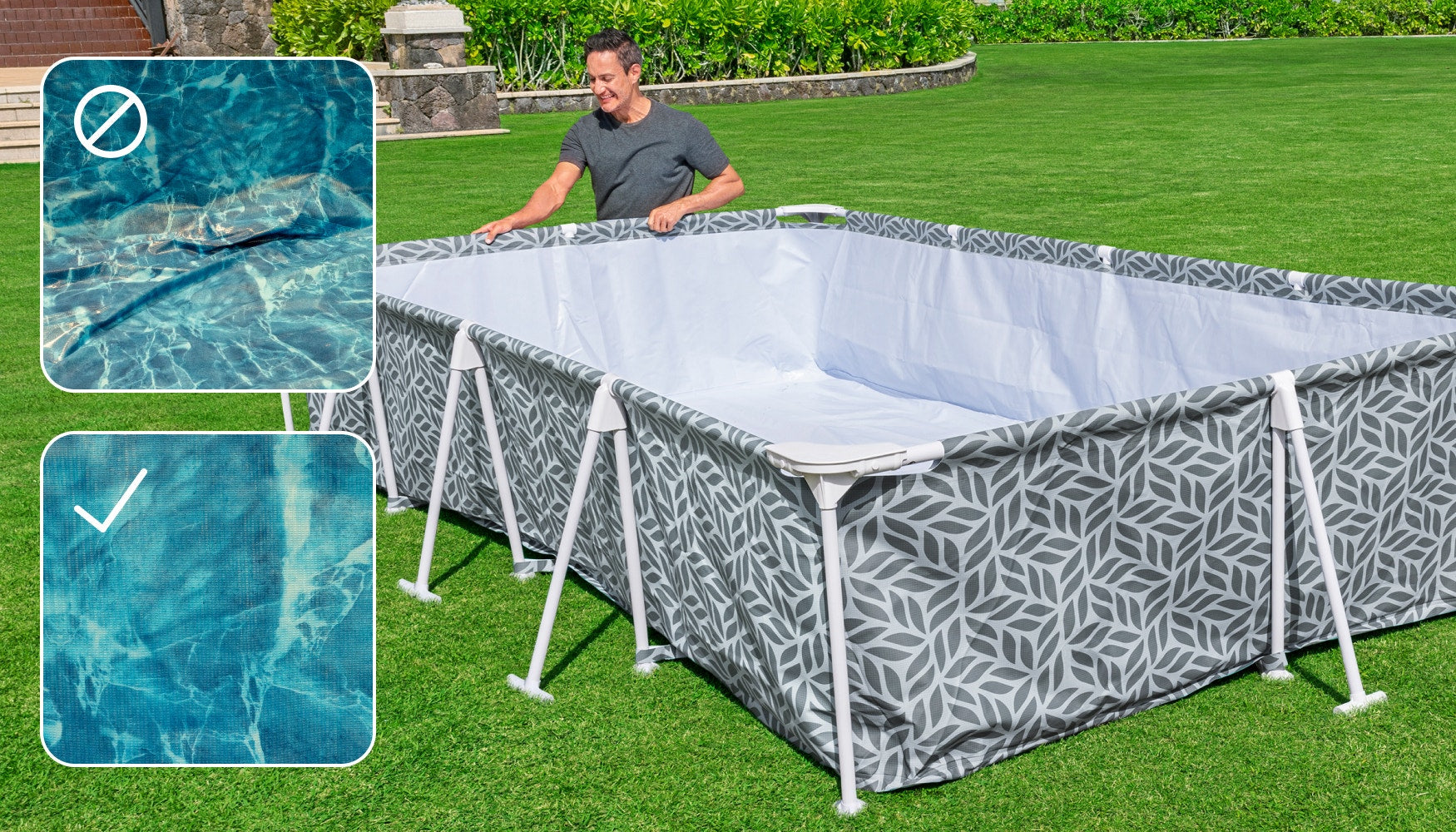 How to Get Wrinkles Out of a Pool Liner
