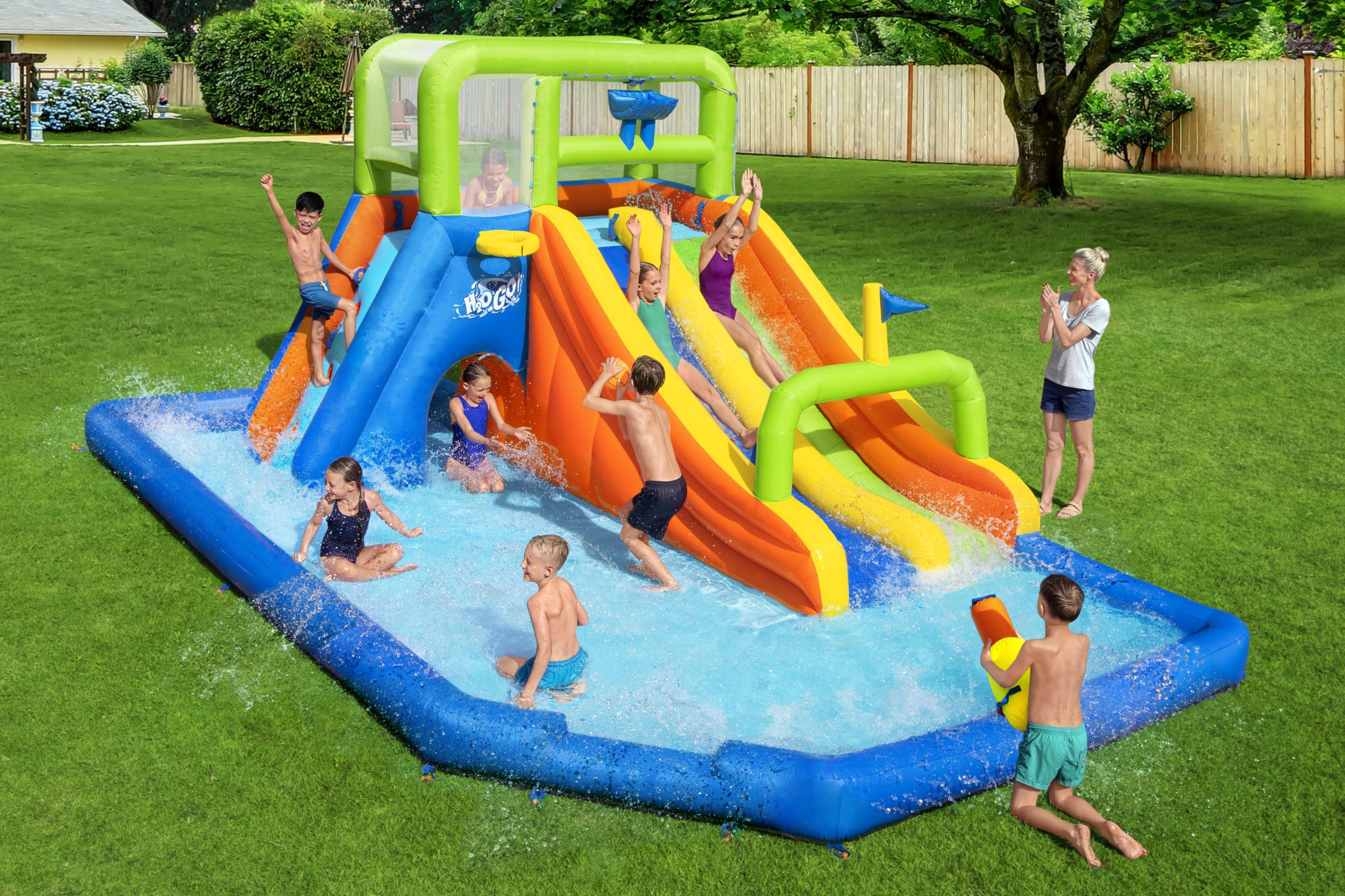 H2OGO! Wild Tide Kids Inflatable Water Park 19’ 8”