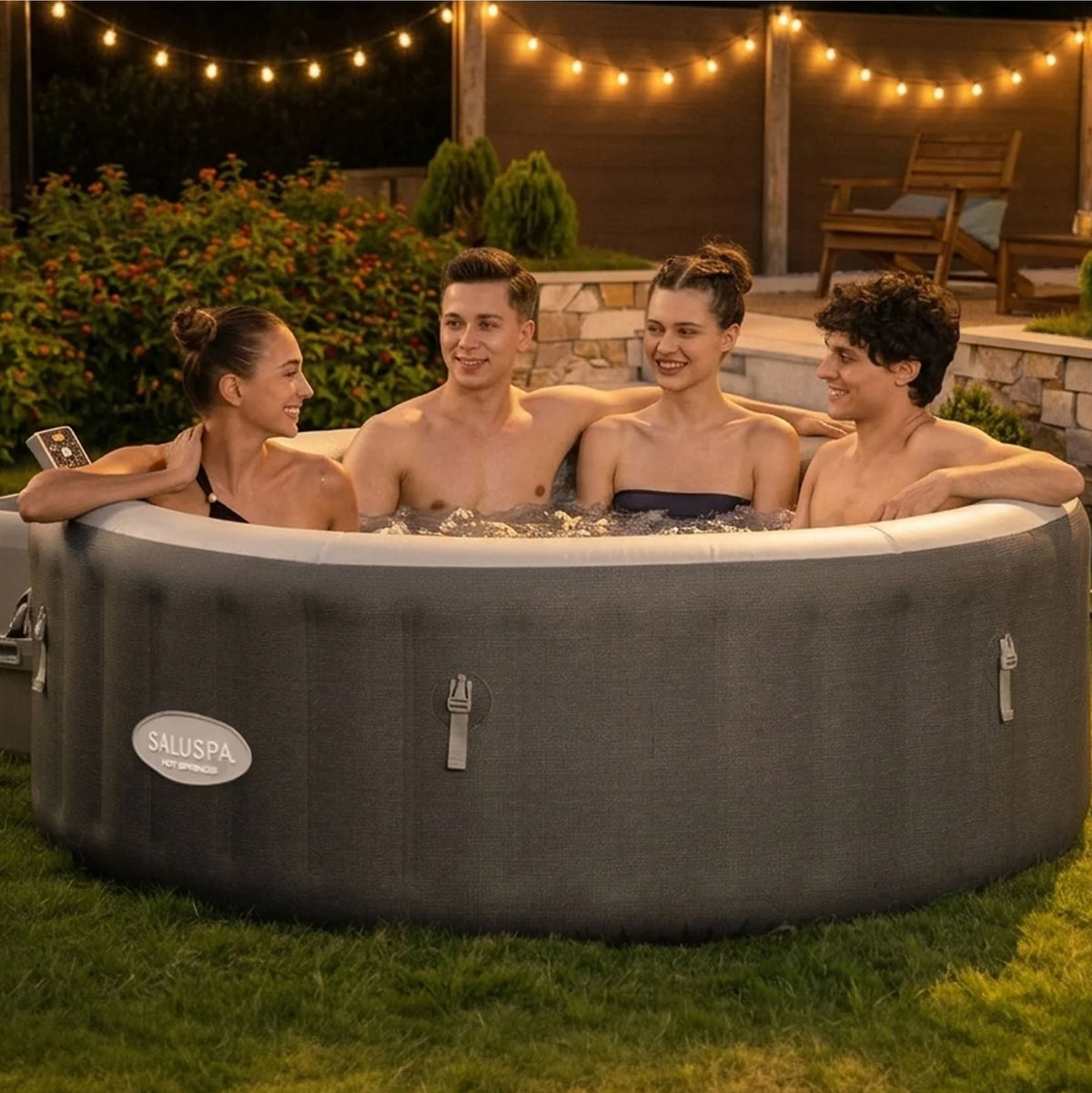 SaluSpa Hot Springs Inflatable Hot Tub with Filter Pack Bundle – Bestway®