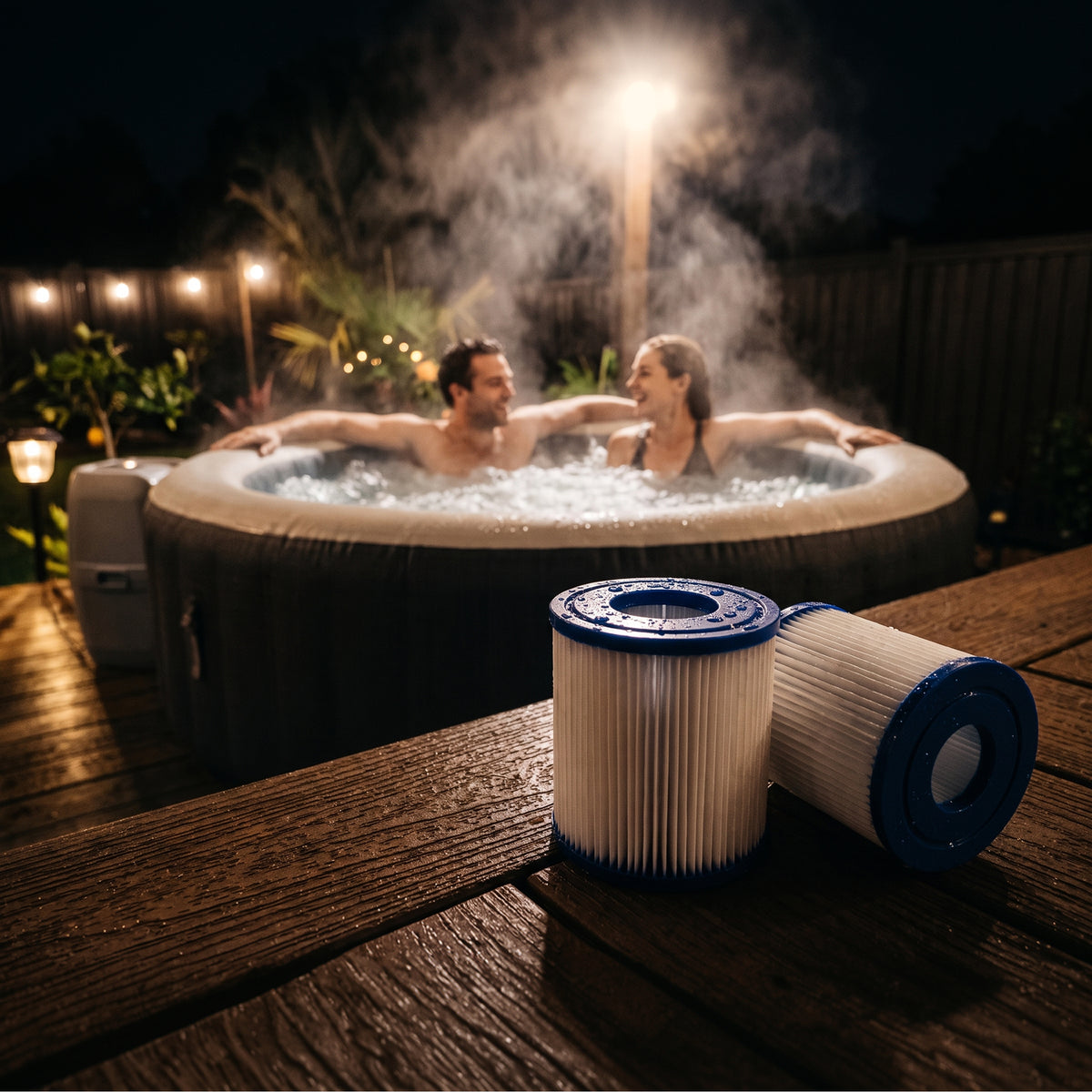 SaluSpa Hot Springs Inflatable Hot Tub with Filter Pack Bundle – Bestway®