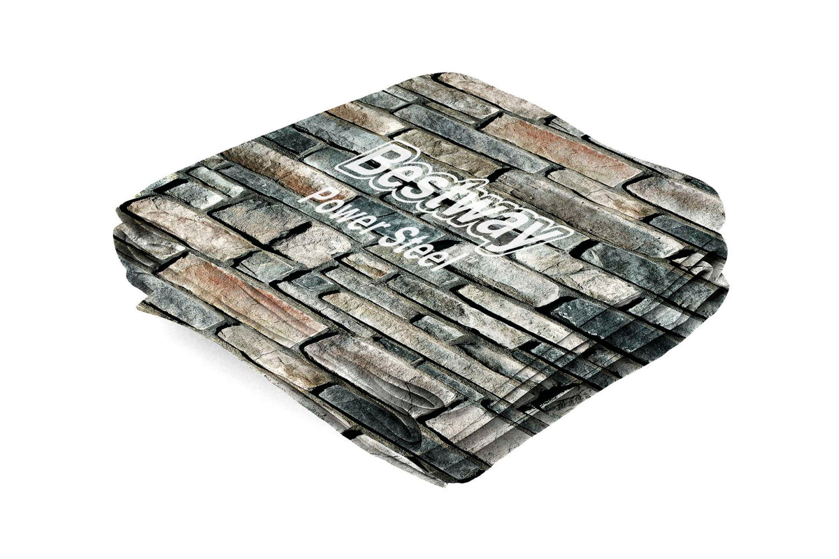 Power Steel 20' x 12' x 48" Oval Above Ground Pool Liner Replacement, Stacked Stone