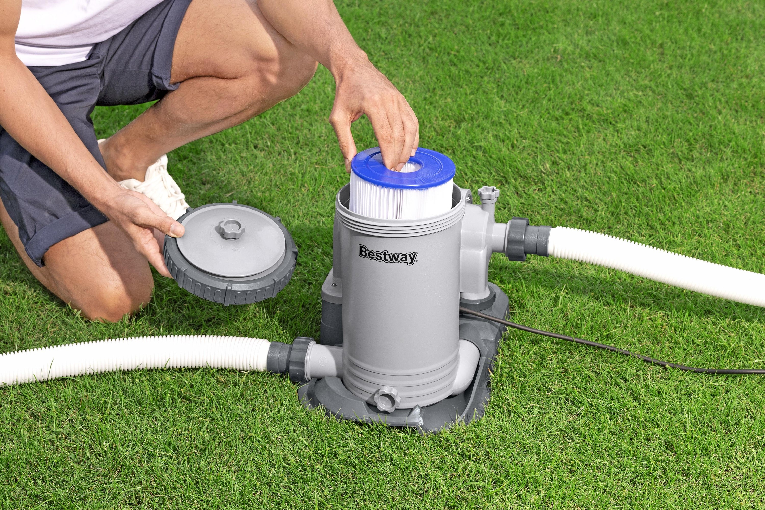 Bestway 2,500 gal. Above Ground Pool Filter Pump