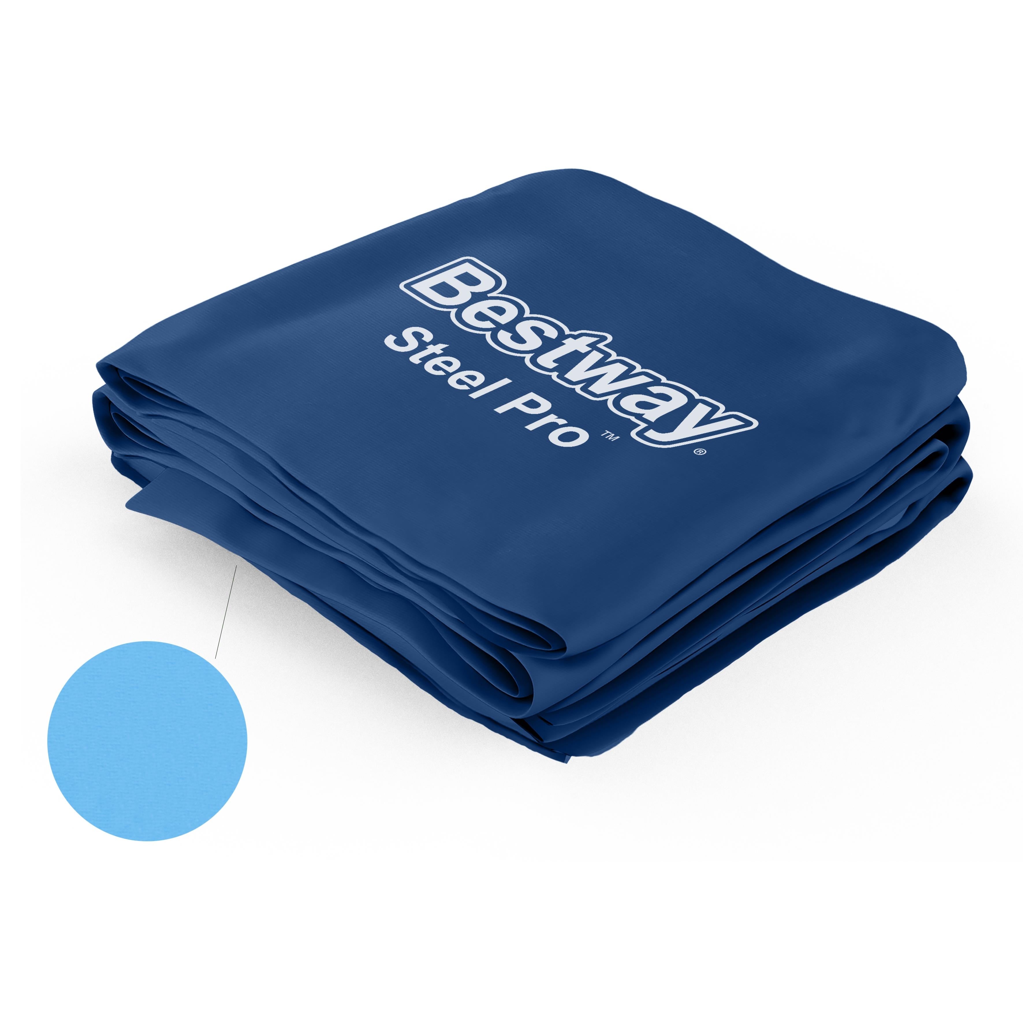 Steel Pro 10' x 30" Round Above Ground Pool Liner Replacement, Deep Blue