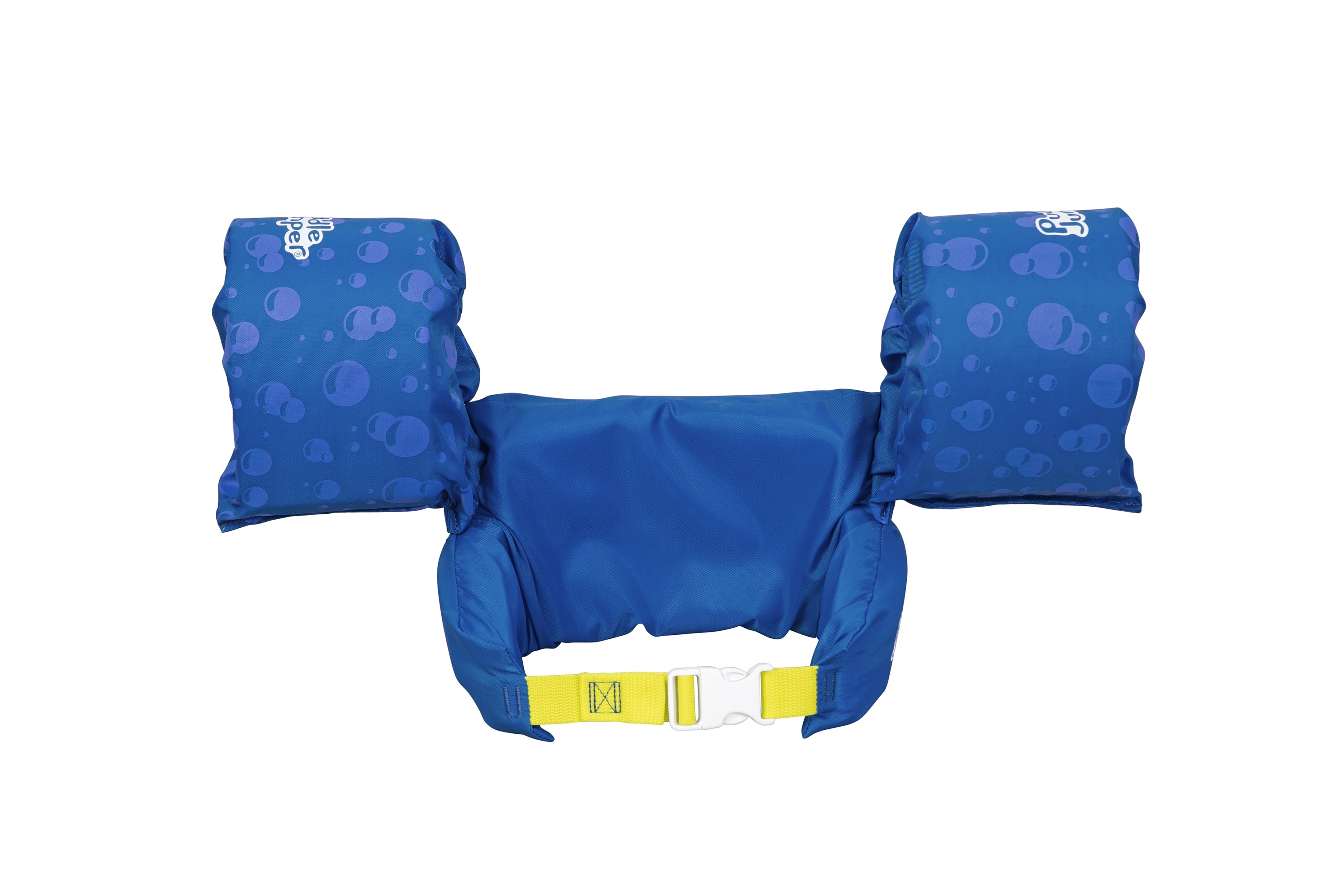 Gilet de sauvetage enfant en tissu bleu Puddle Jumper avec brassards