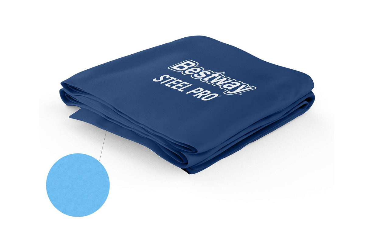 Steel Pro 9'10" x 6'7" x 26" Rectangular Above Ground Pool Liner Replacement, Blue