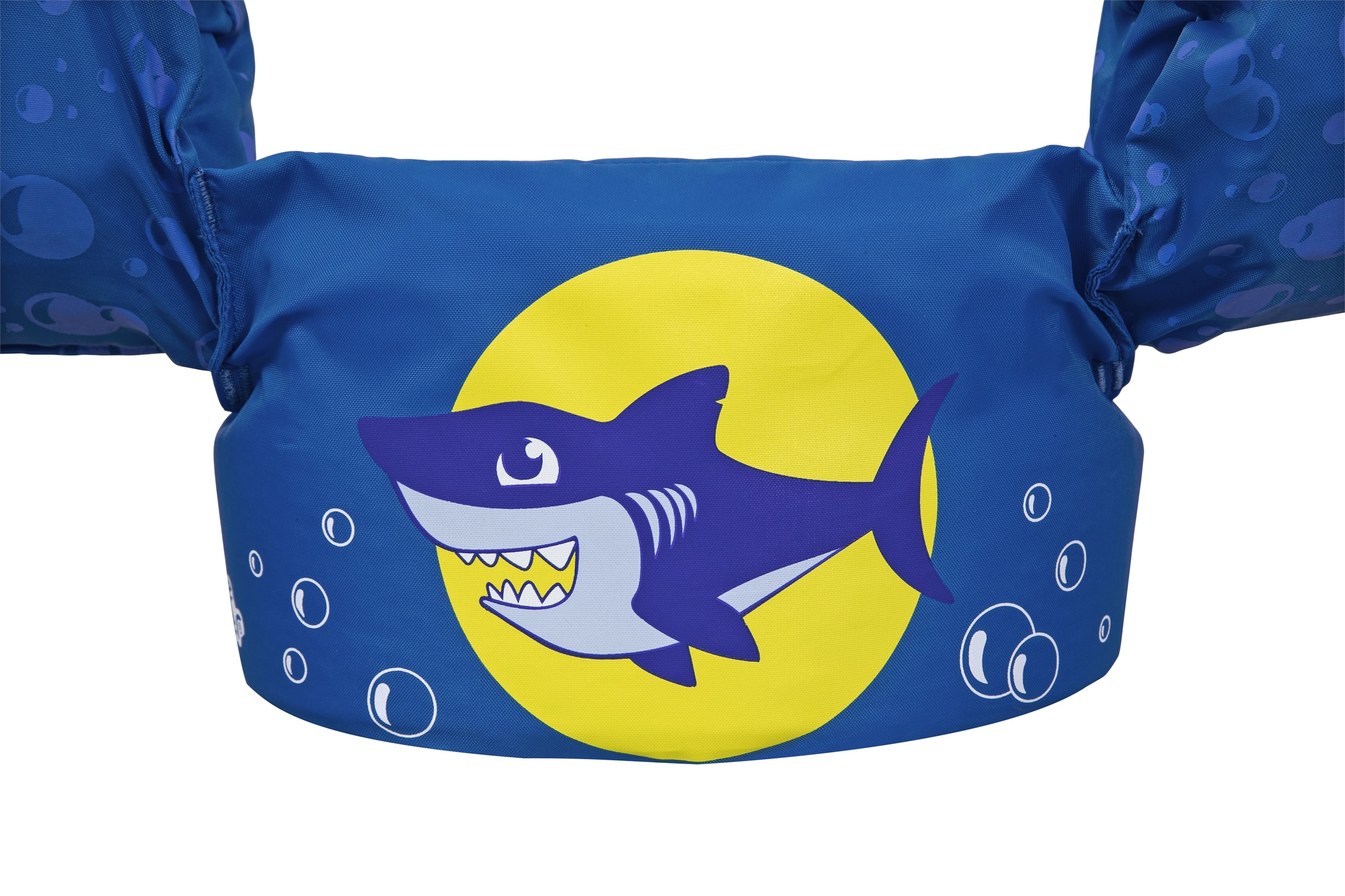 Gilet de sauvetage enfant en tissu bleu Puddle Jumper avec brassards