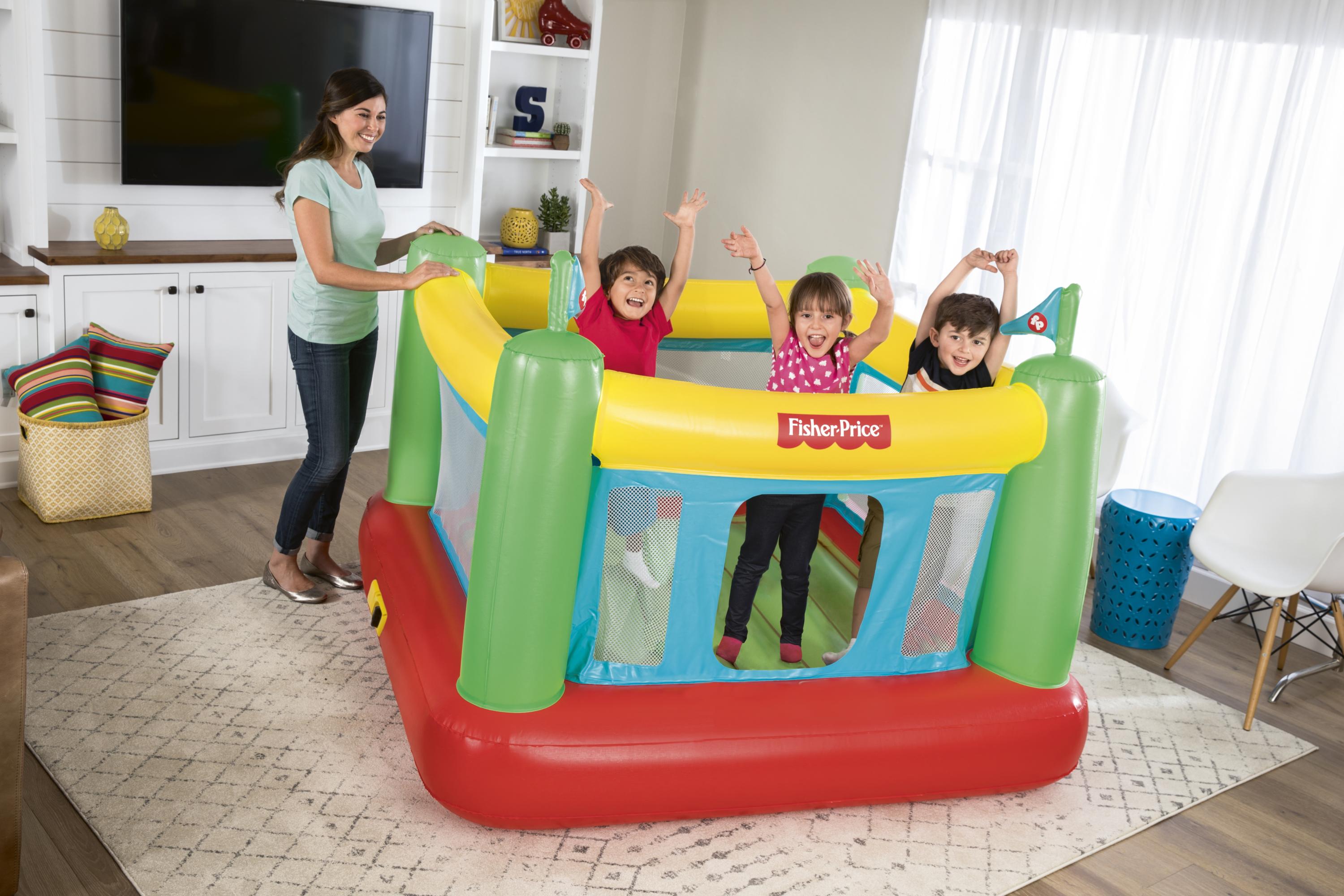 Fisher-Price Bouncesational Bouncer with Built-in Pump, Ages 3+