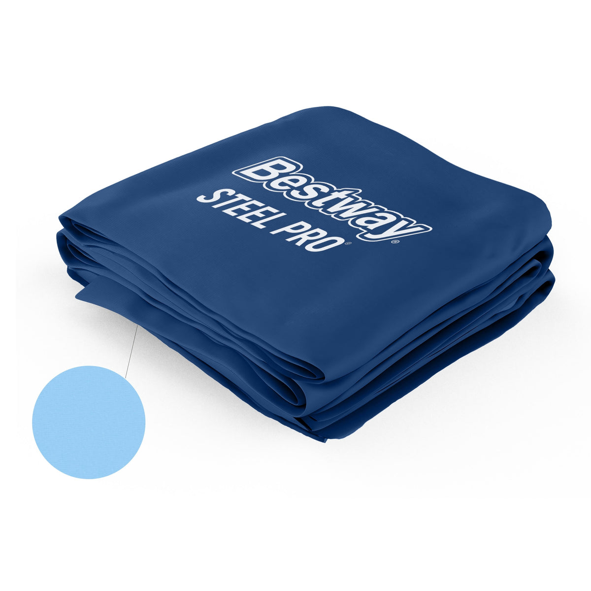 Steel Pro 7'3" x 59" x 17" Rectangular Above Ground Pool Liner Replacement, Blue