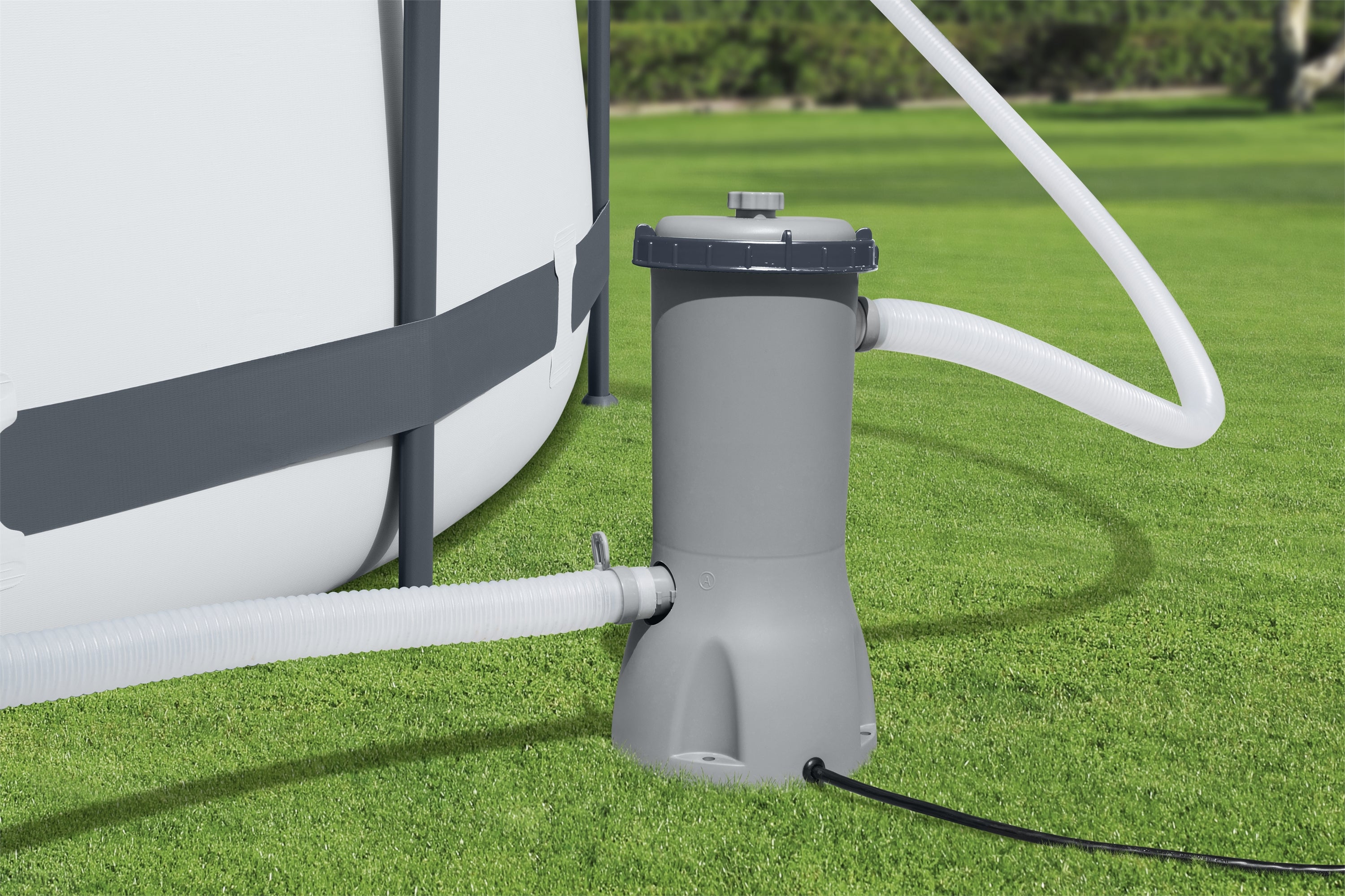 Bestway 1,000 gal. Cartridge Filter Pump Replacement, Gray