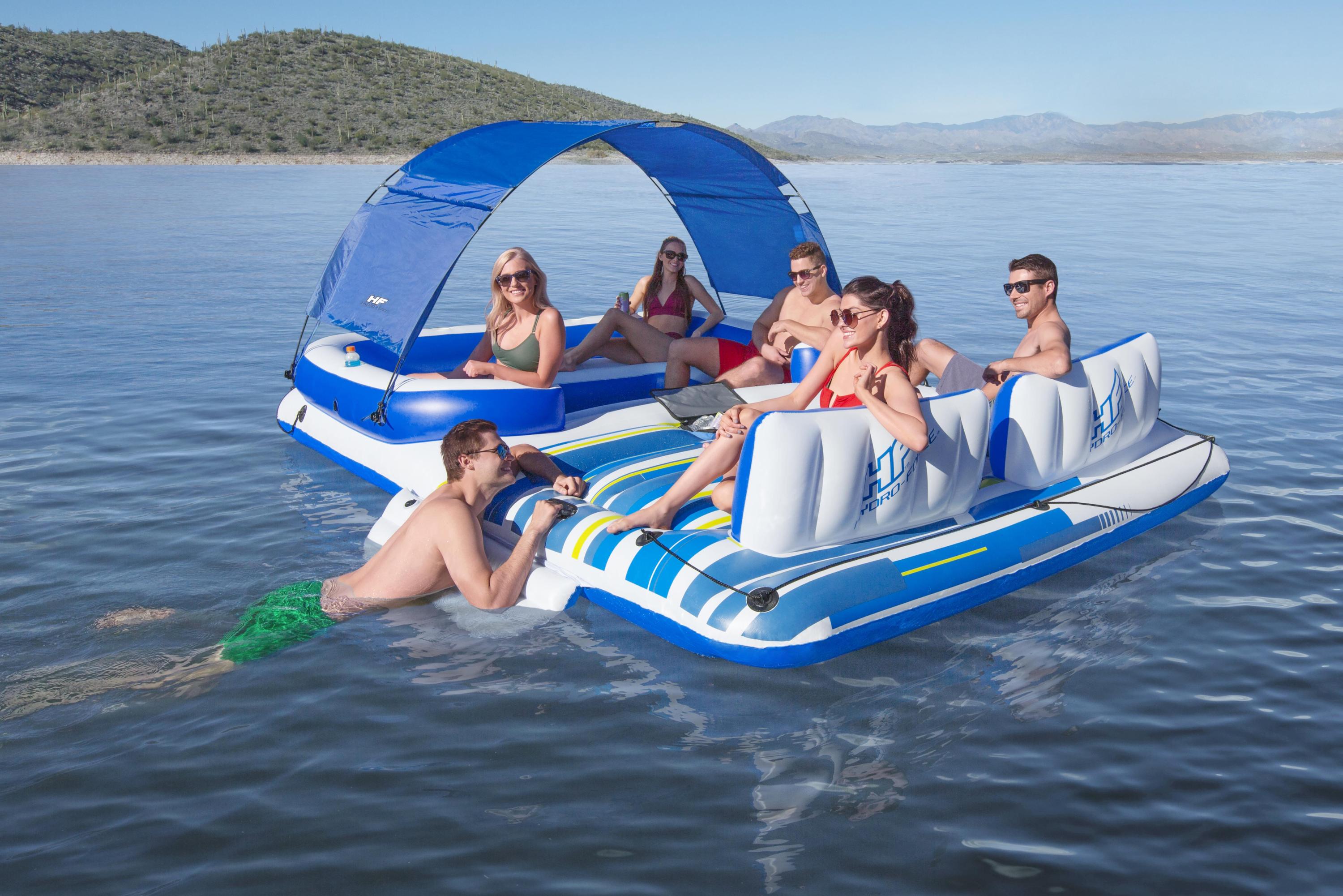 Hydro-Force Tropical Breeze 6-person Inflatable Party Island
