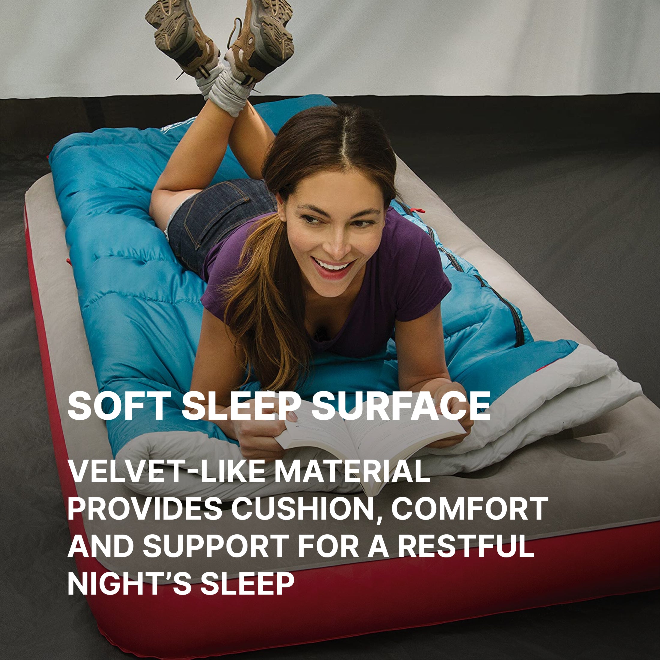 Coleman / Twin-Single High エアーベッド Coleman Single High Quick Air Mattress - Twin