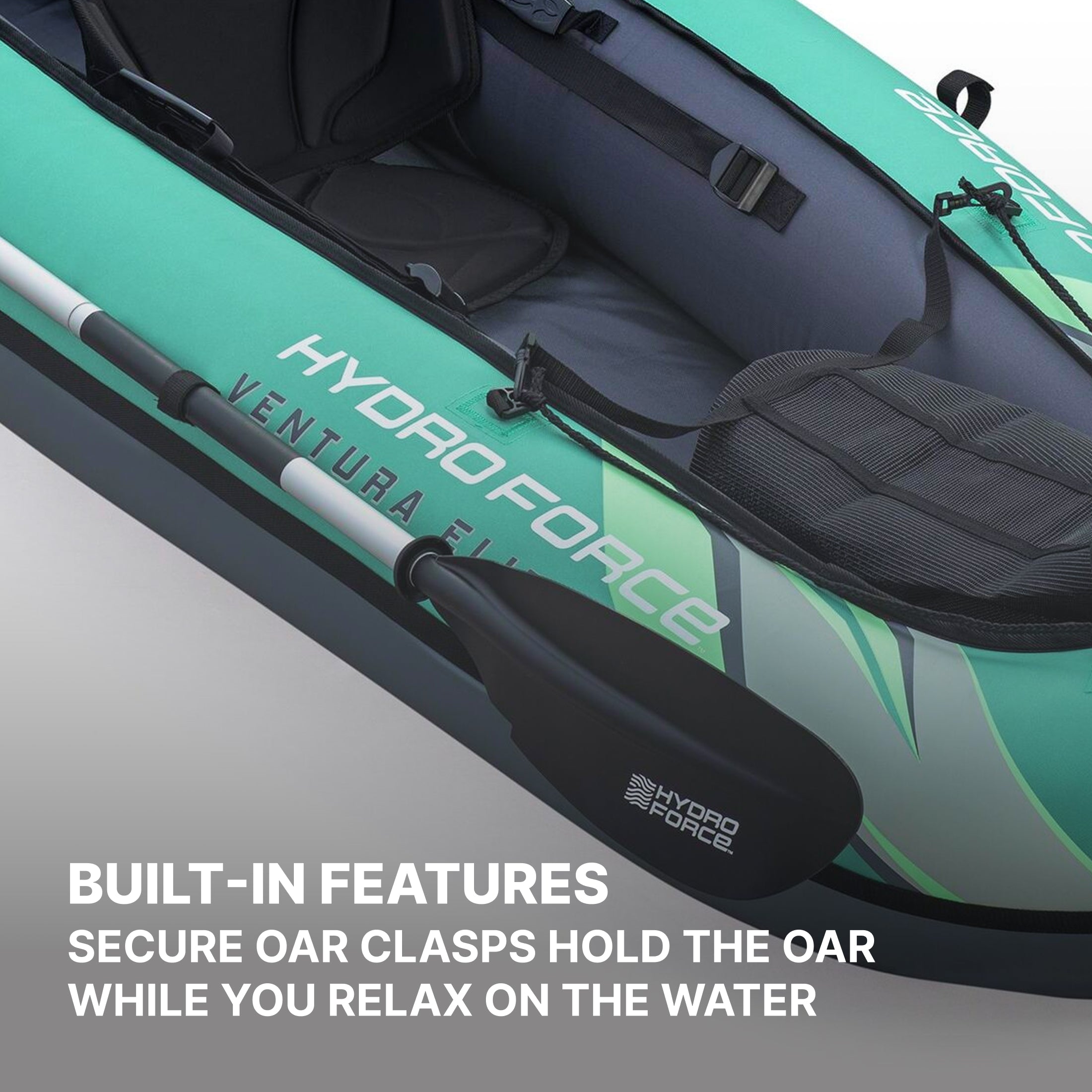 Hydro Force Ventura Elite X1 Inflatable 1-Person Kayak Set 9'2"