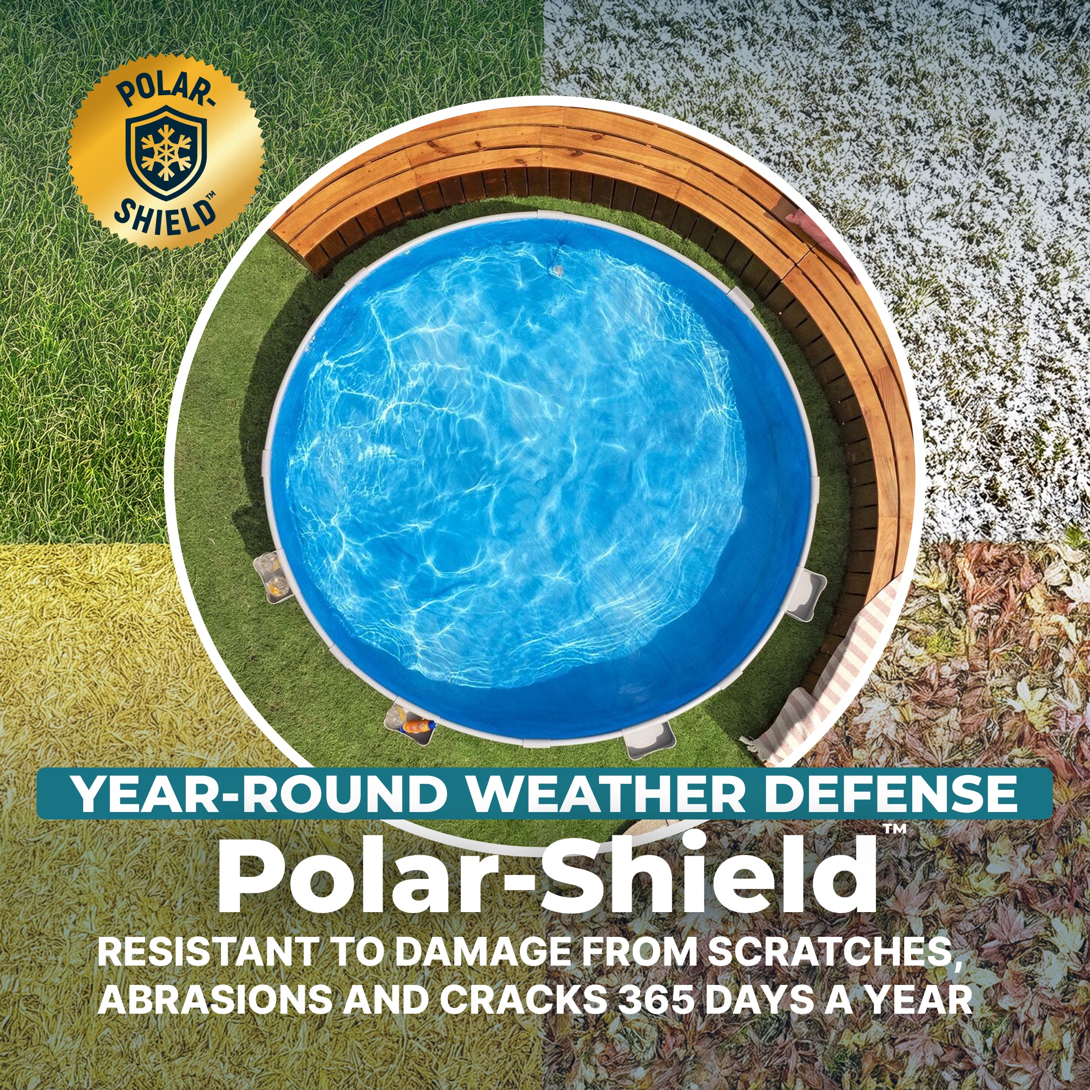 Bestway TANX 8' x 24" Round Above Ground Stock Tank Pool, All-in-One Set