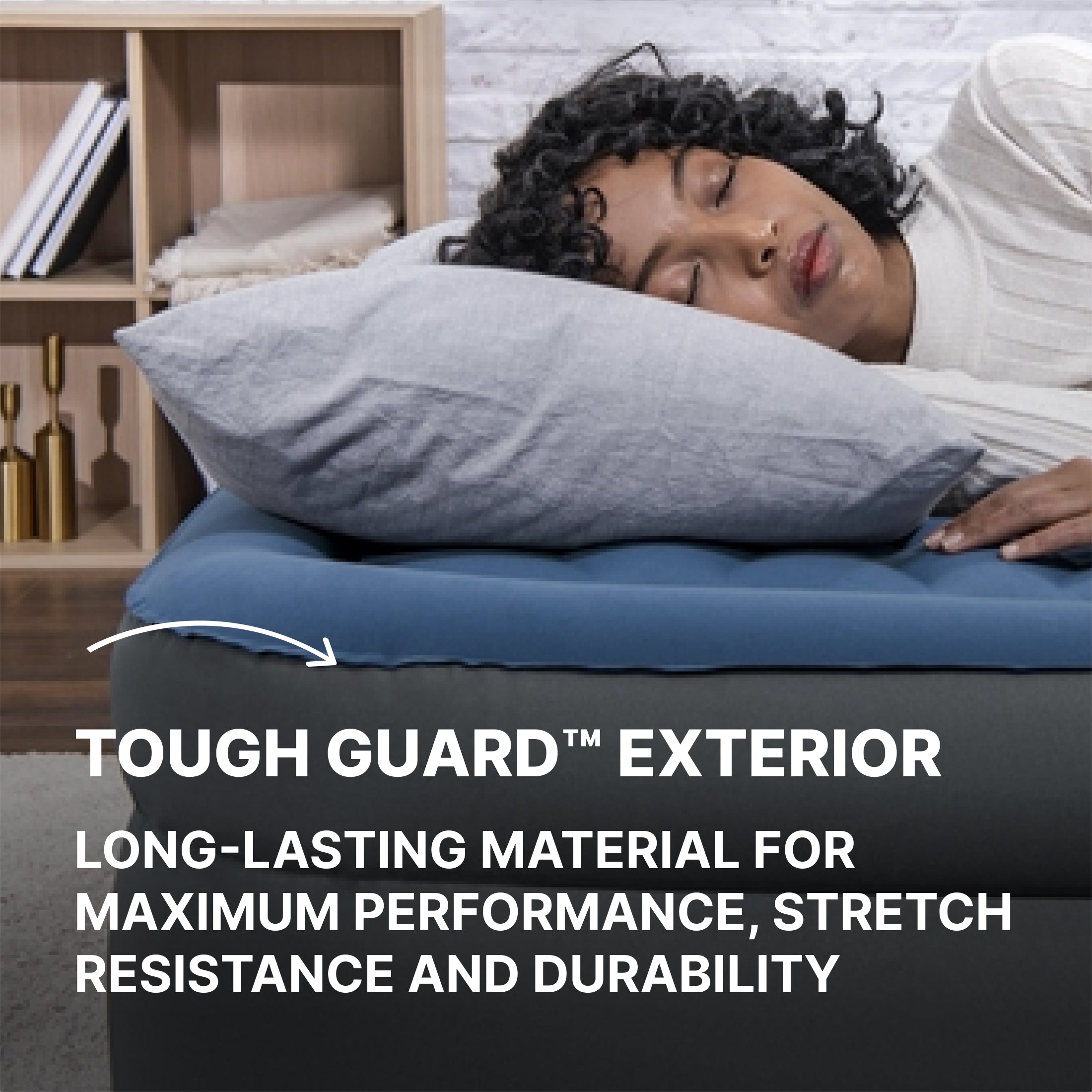 Bestway Tough Guard Air Mattress Twin 18" with Built-in AC Pump