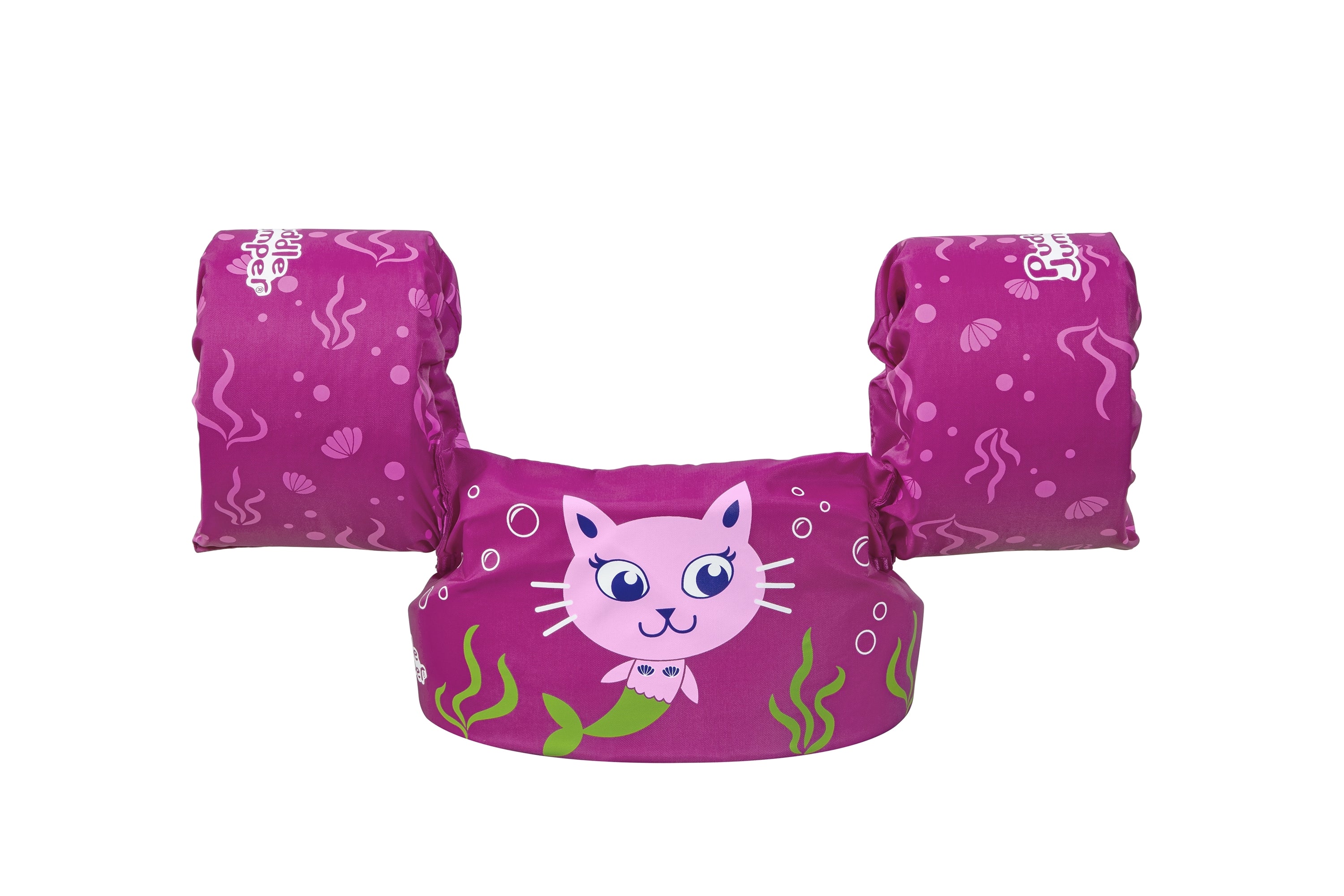 Gilet de sauvetage de luxe pour enfants Puddle Jumper en tissu violet avec brassards