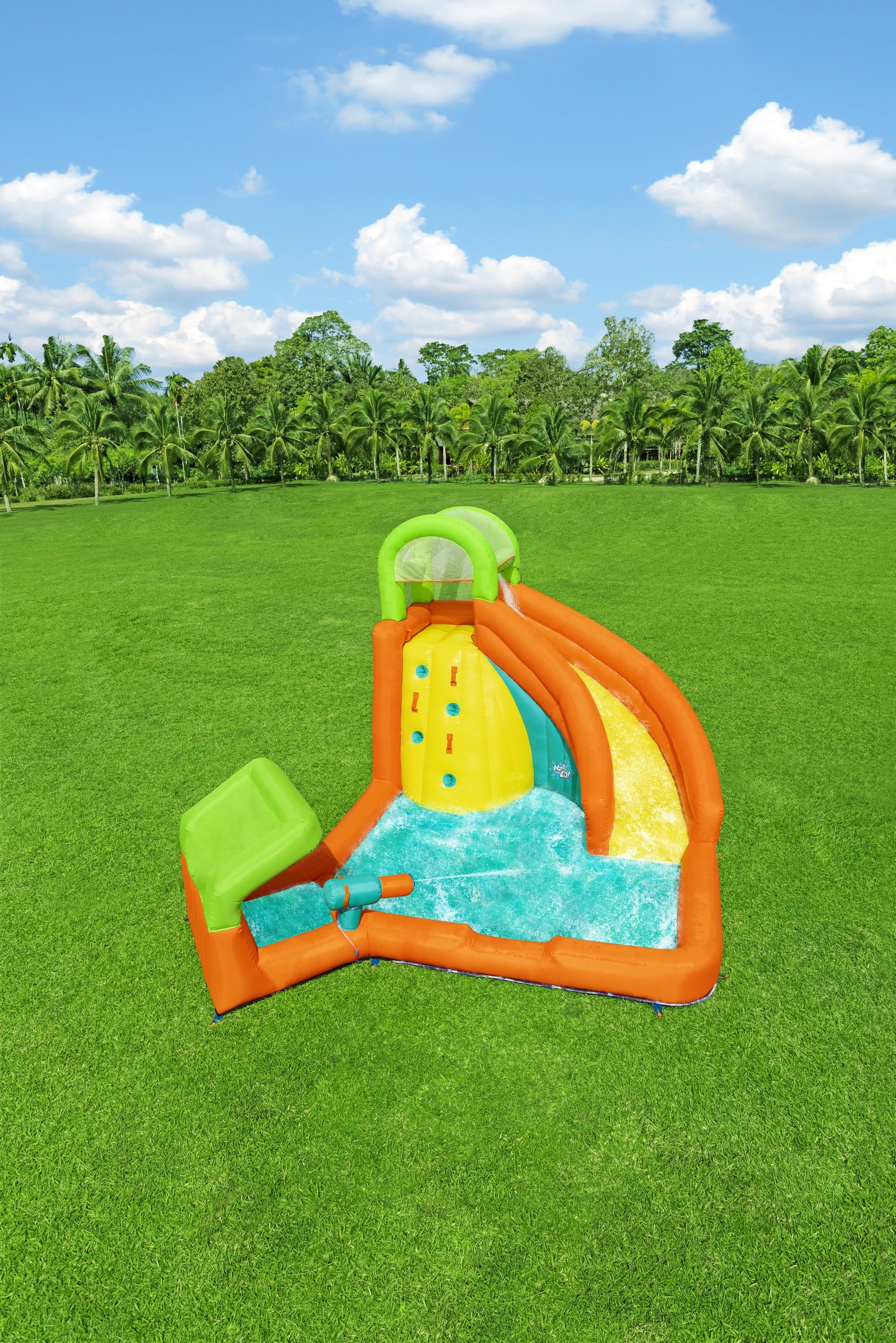 H2OGO! Canopy Cove 8'8" Kids Inflatable Mega Water Park