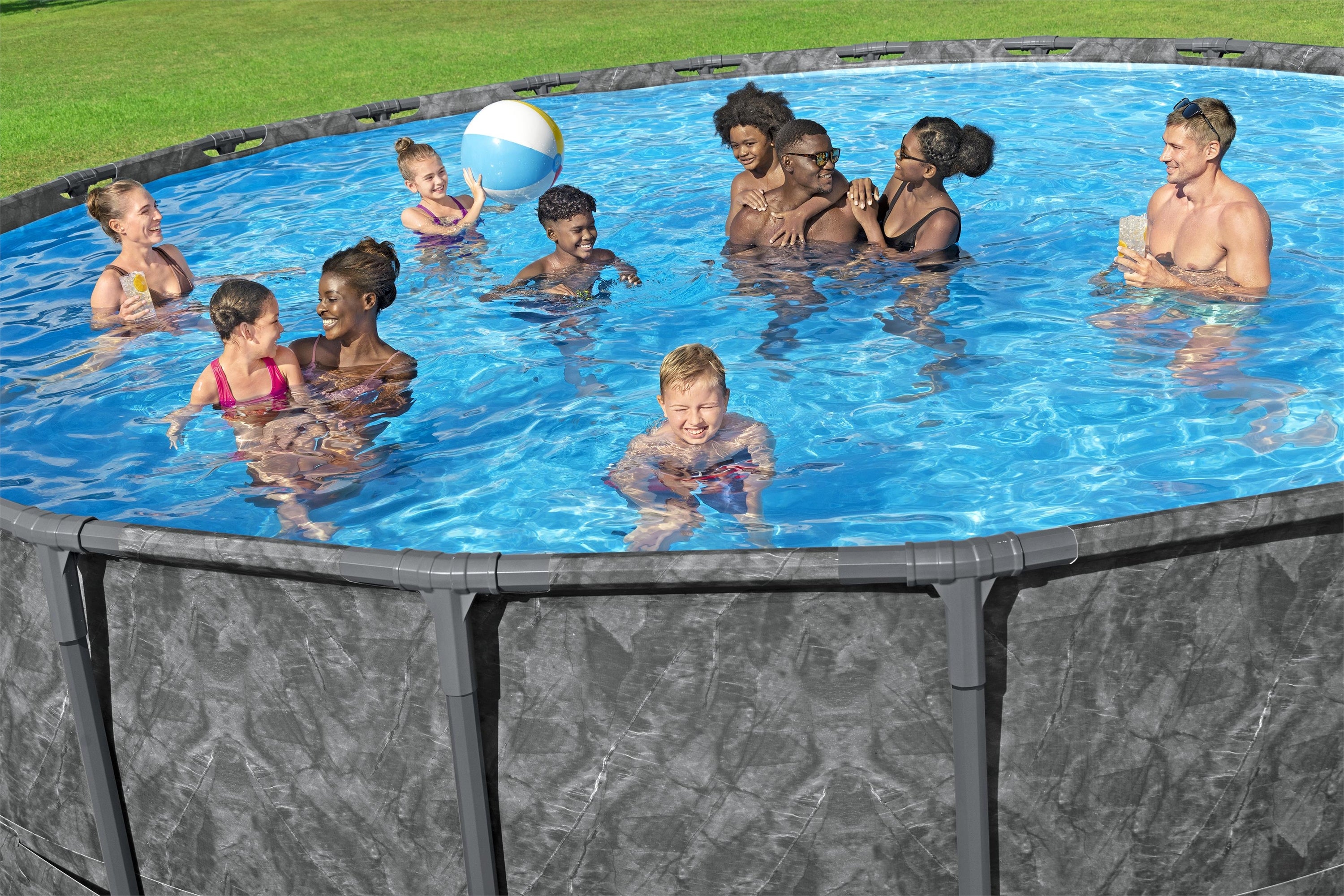 Bestway APX 365 22' x 52" Round Above Ground Pool Set