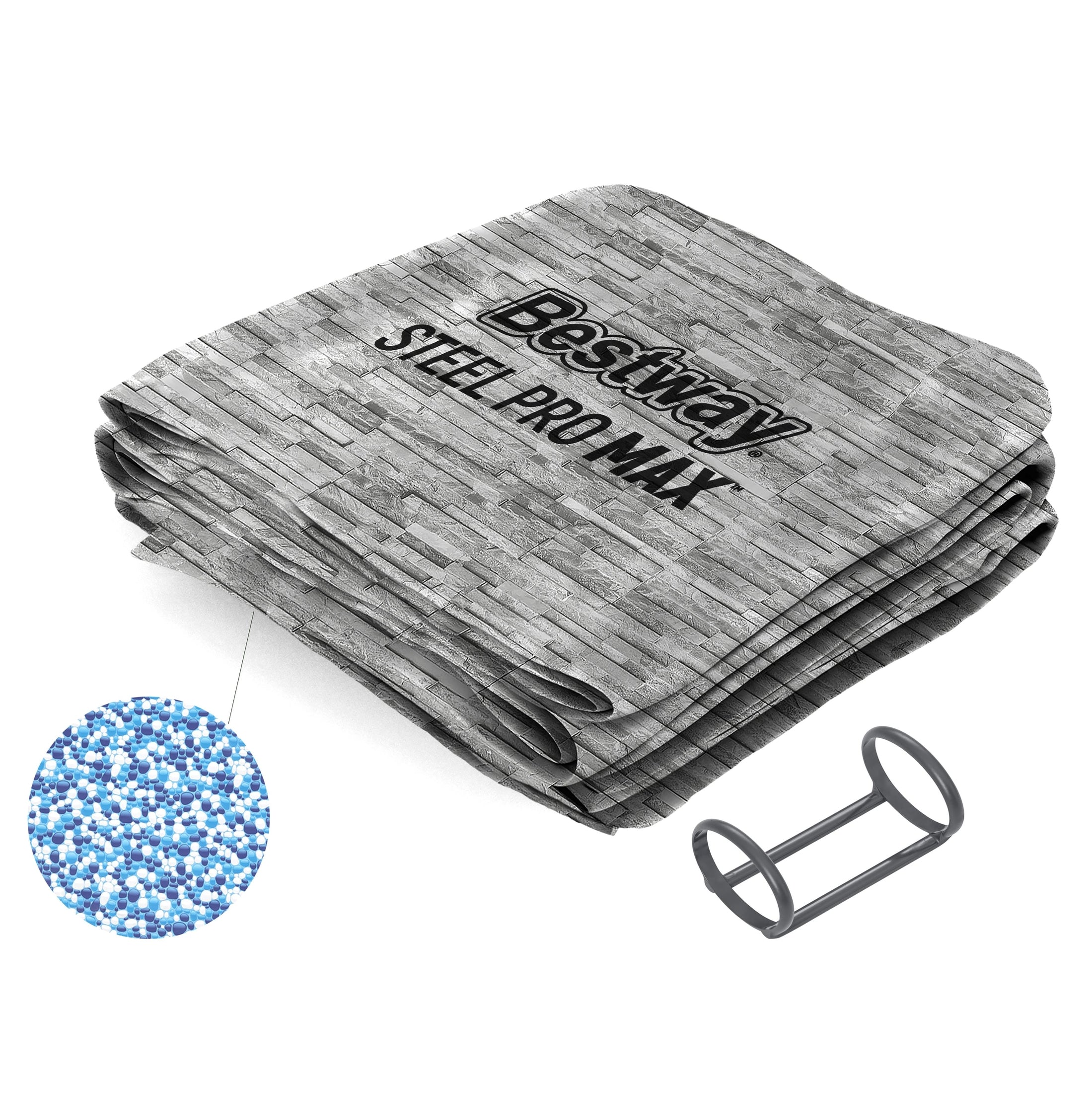 Coleman Steel Pro Max 16' x 48" Round Above Ground Pool Liner Replacement, Gray