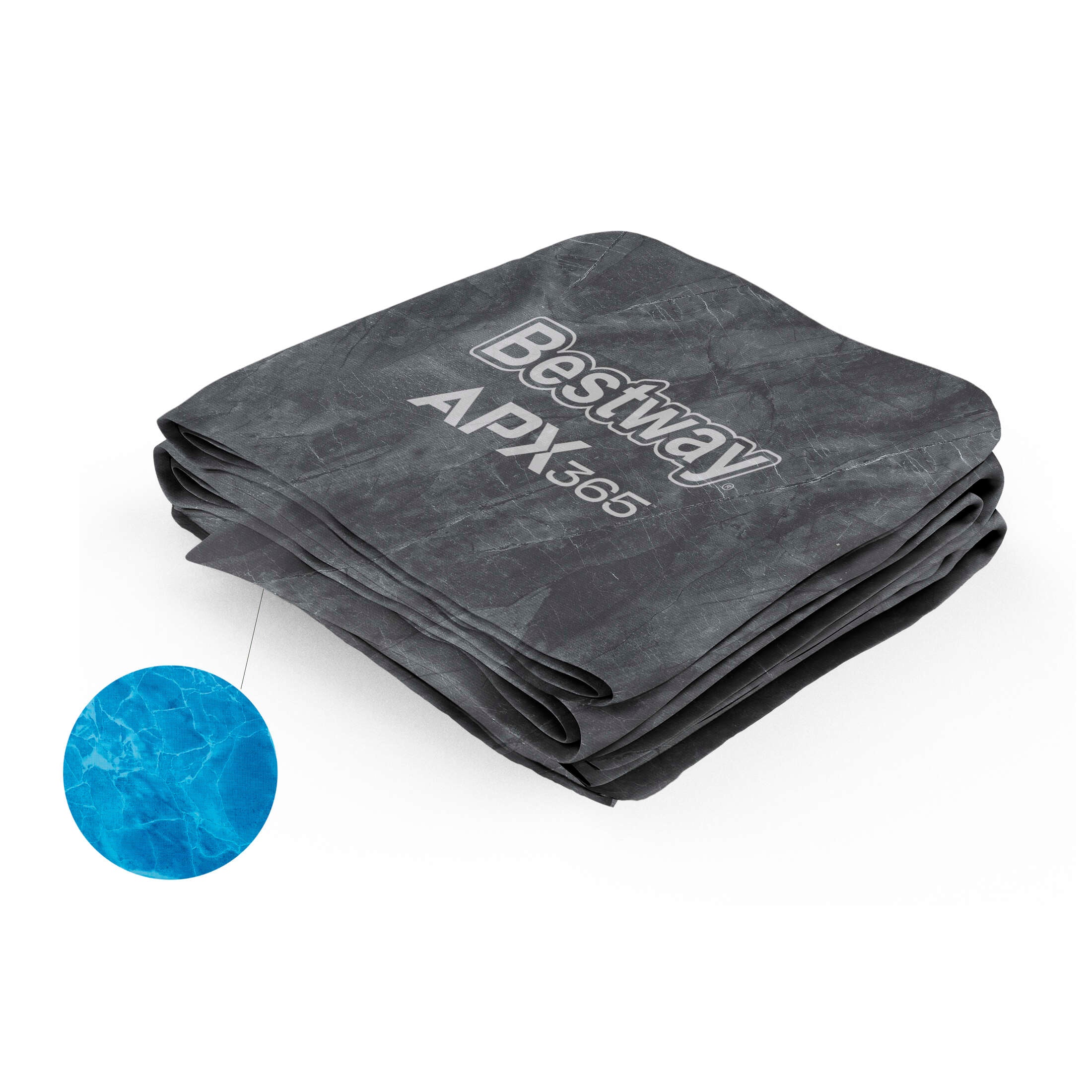 APX 365 22' x 52" Round Above Ground Pool Liner Replacement, Gray