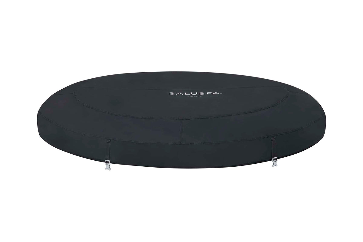 SaluSpa 71" x 26" Miami AirJet Hot Tub Top Leatheroid Cover Replacement, Black