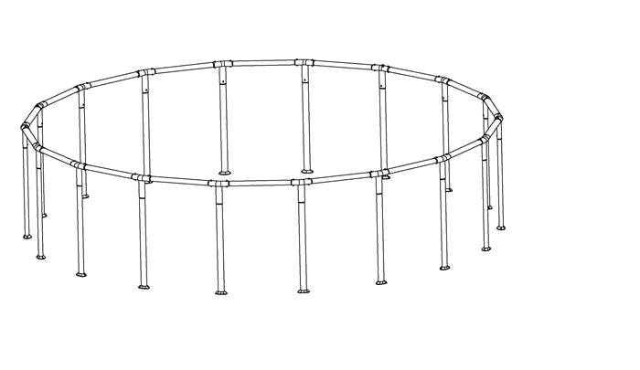 Frosted 18' x 48" Pool Frame Parts Box 1 of 2