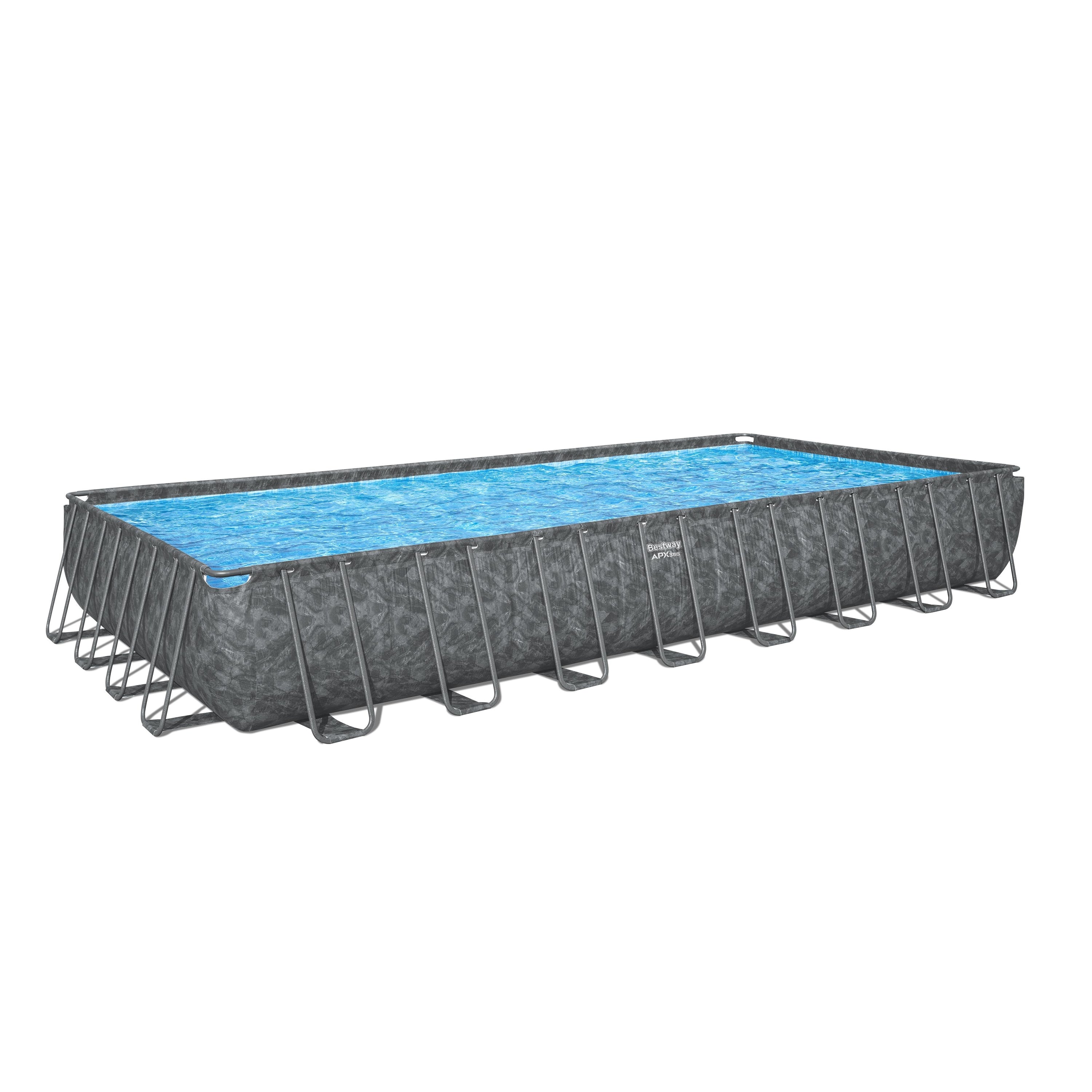 Bestway APX 365 31'4" x 16' x 52" Rectangle Above Ground Pool Set