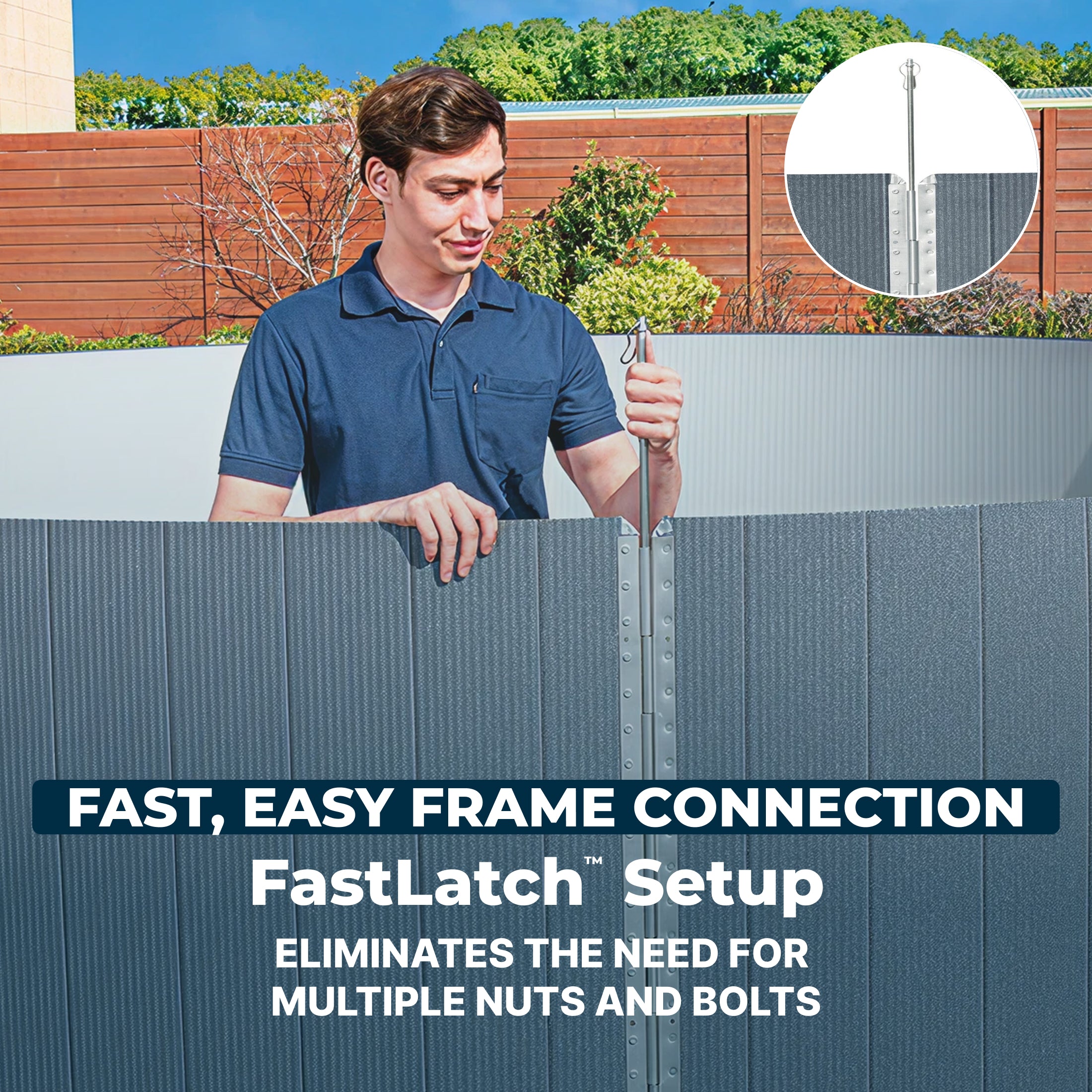 Bestway Hydrium FASTLATCH 16' x 52" Round Steel Wall Above Ground Pool Set