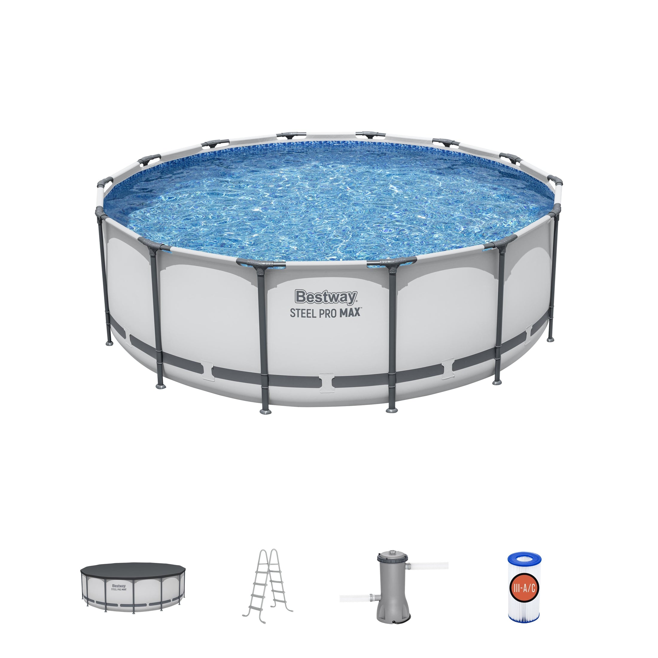 Bestway Steel Pro MAX 14' x 48" Above Ground Pool Set Round