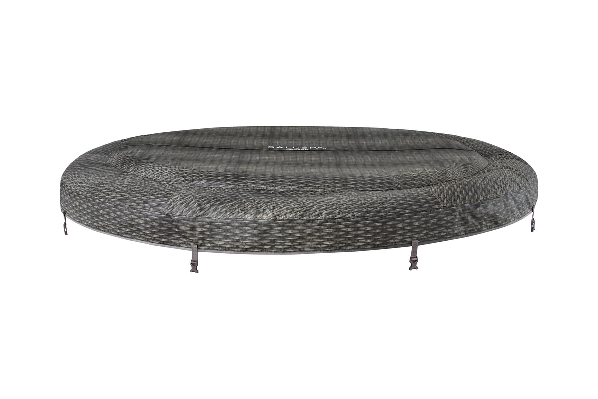 SaluSpa 85" x 28" Monaco AirJet Hot Tub Top Leatheroid Cover Replacement, Black