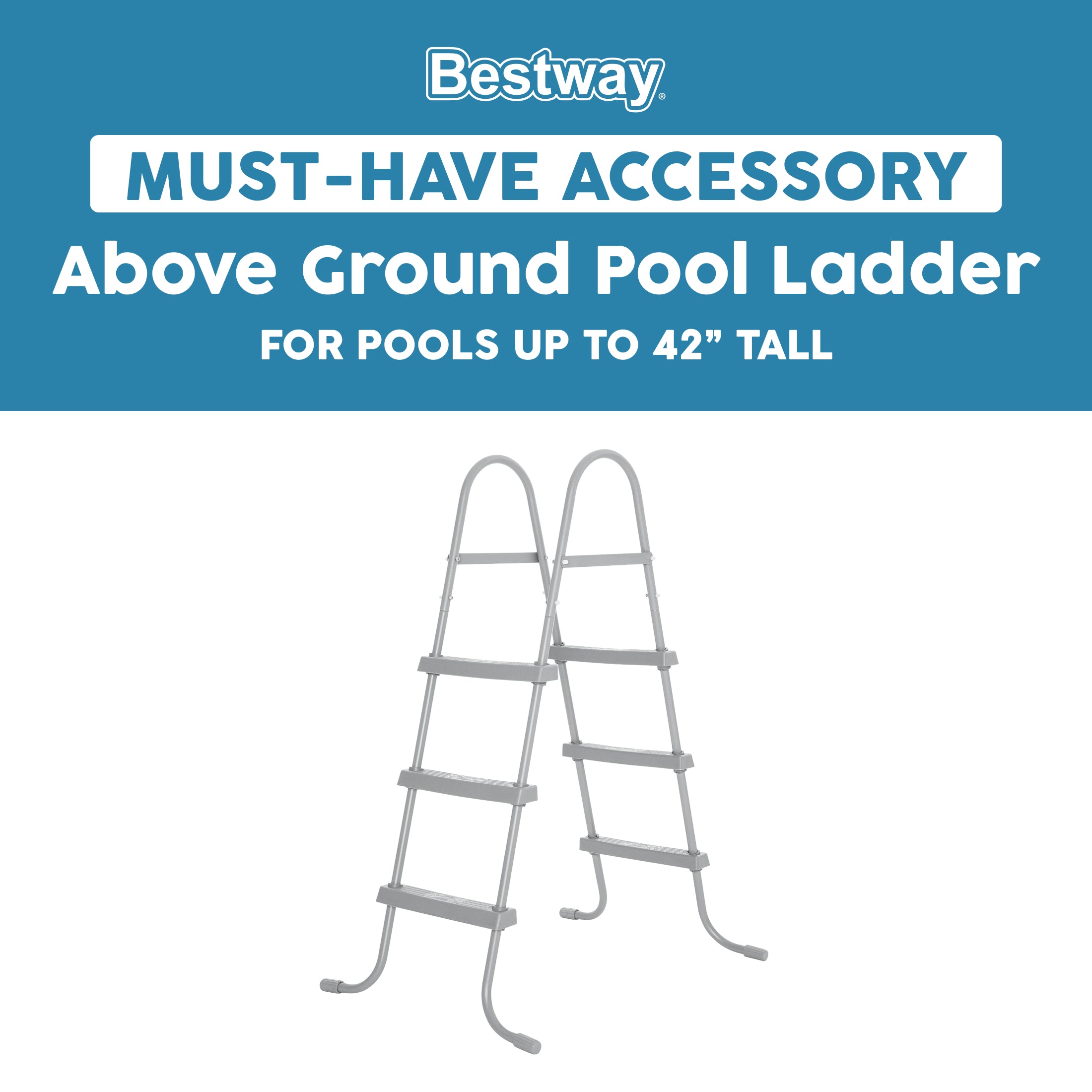 Escalera para piscina elevada Bestway de 42"