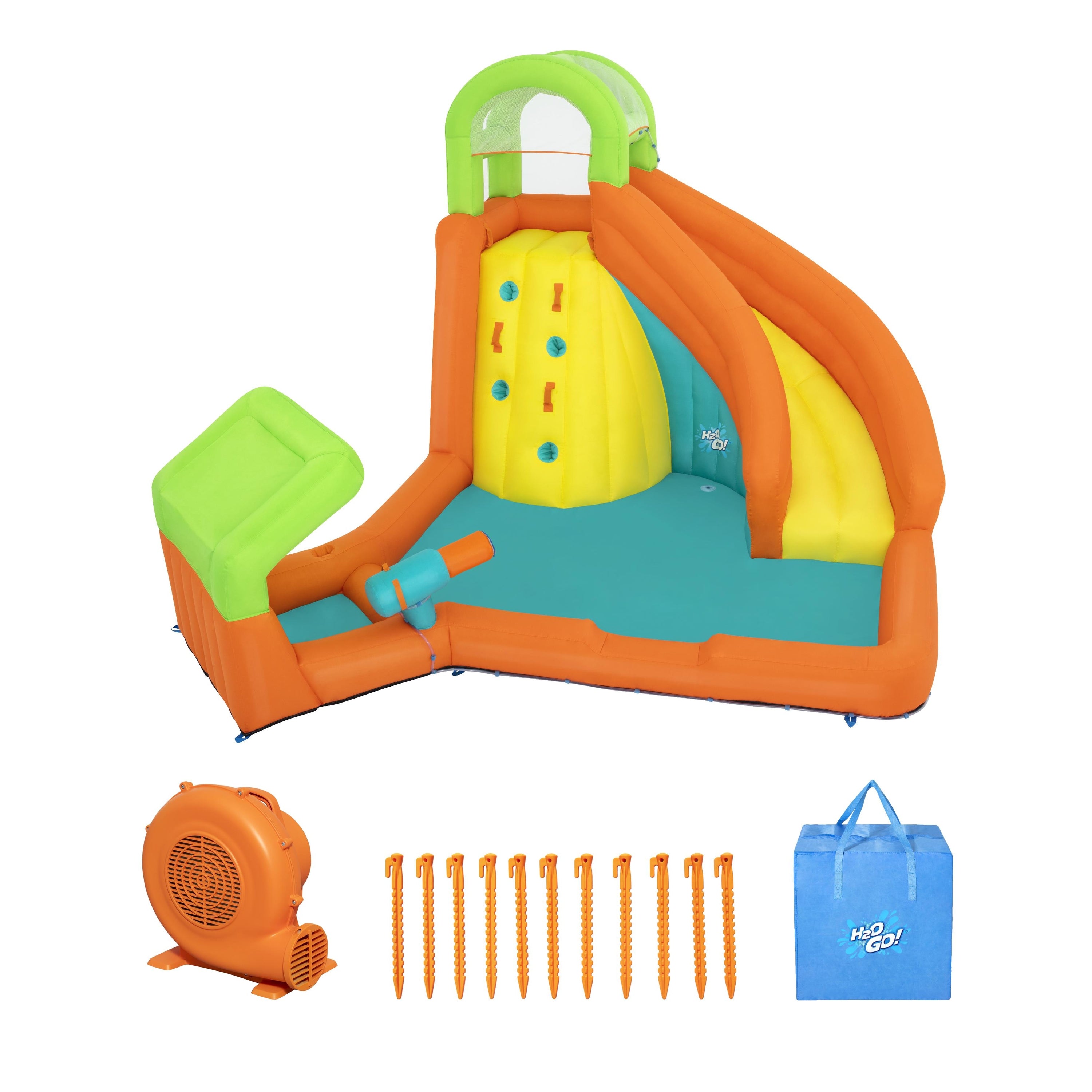 H2OGO! Canopy Cove 8'8" Kids Inflatable Mega Water Park