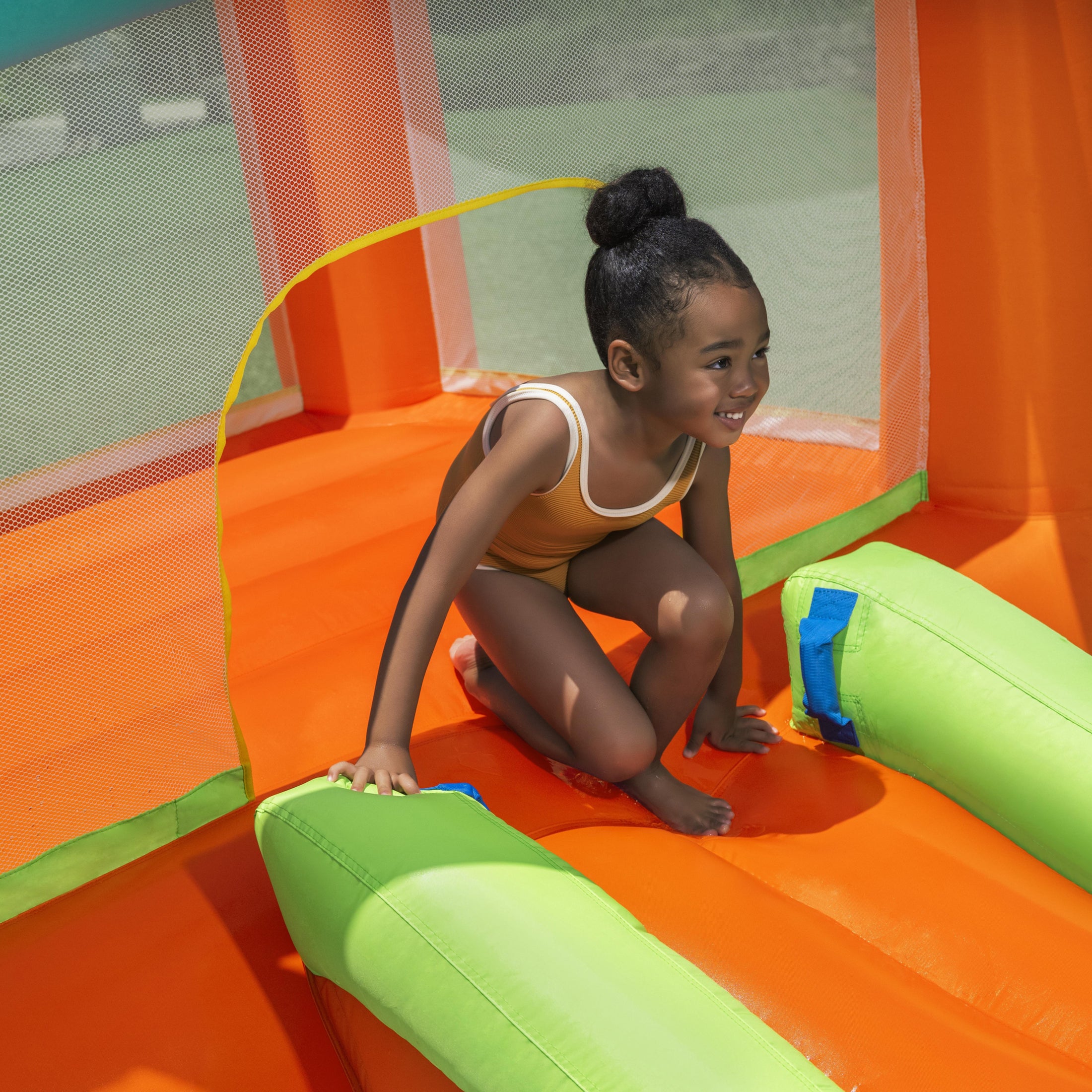 H2OGO! Kids Tropical Outdoor Inflatable Mega Bouncer