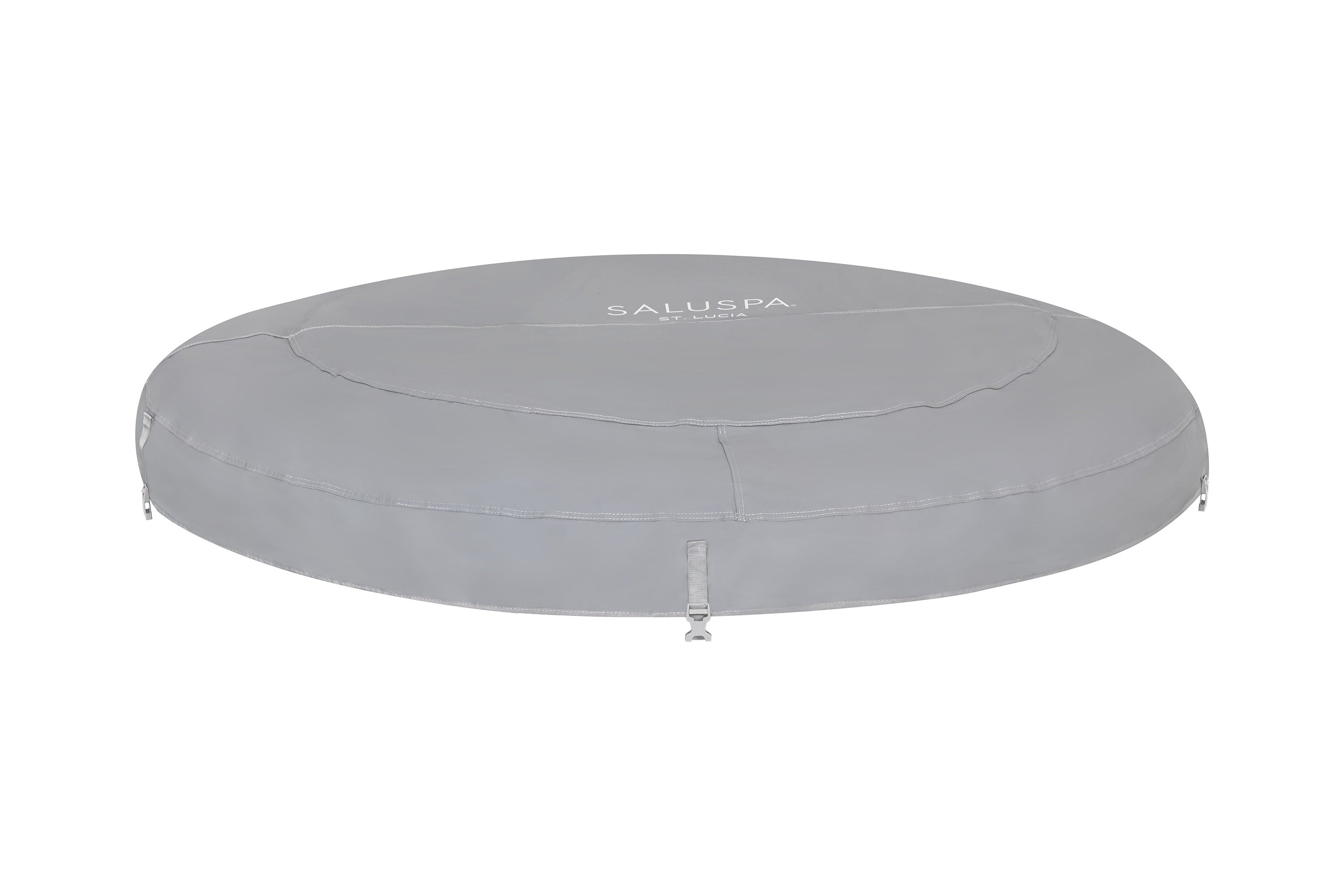 SaluSpa St. Lucia AirJet Hot Tub Top Leatheroid Cover Replacement, Gray
