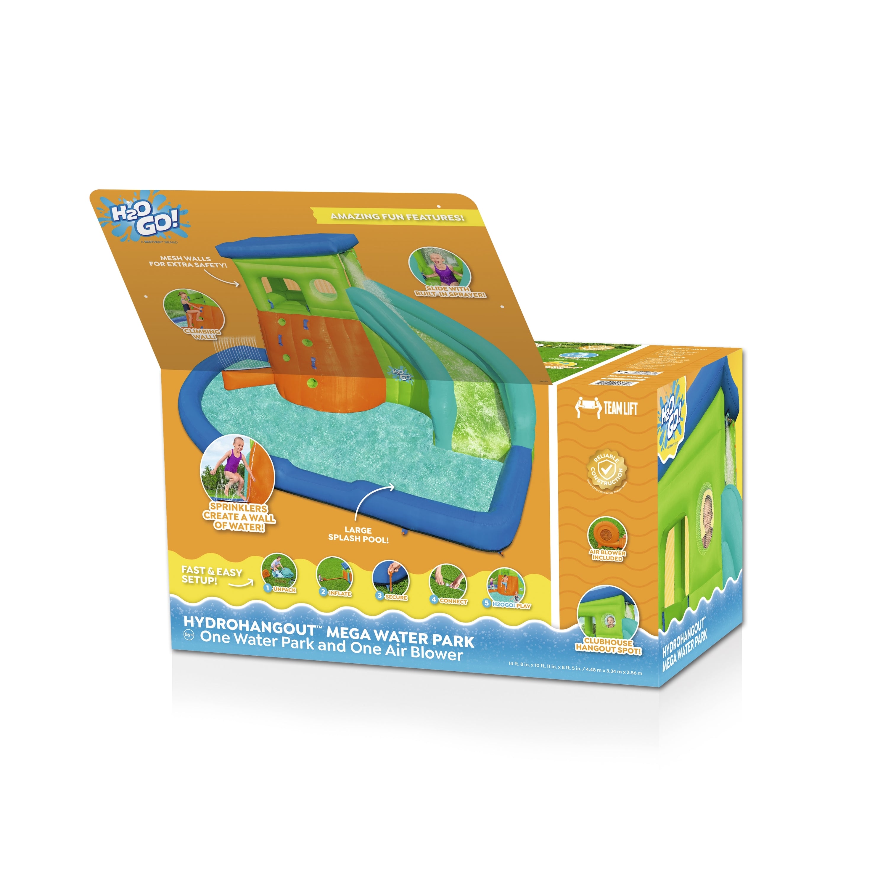 H2OGO! HydroHangout Kids Inflatable Water Park 8'5"