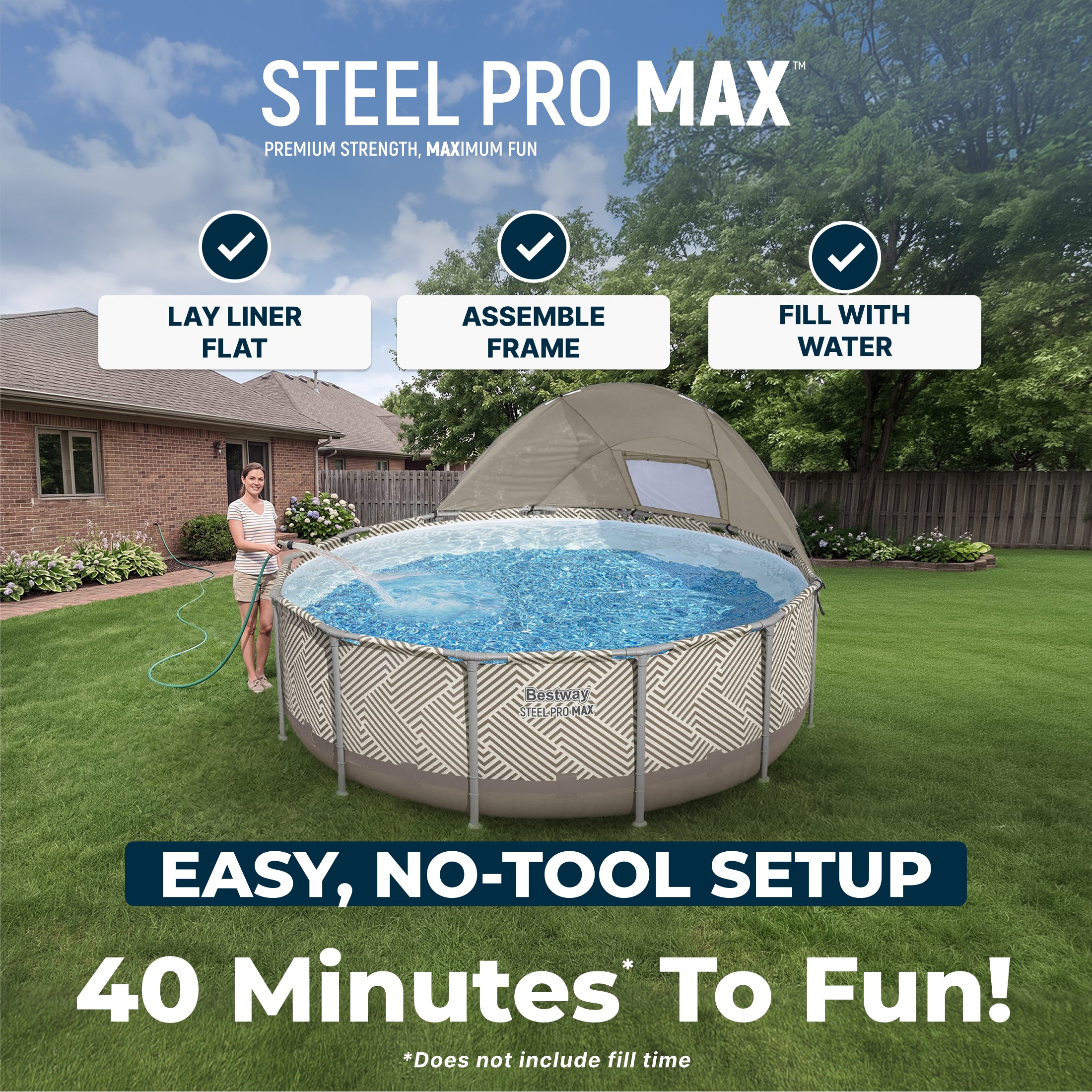 POOL BY CLASS 2022AW ウルトラスエード ベスト Bestway Steel Pro MAX 13' x 42