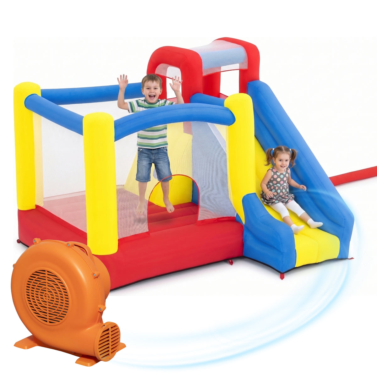 H2OGO! Parc gonflable géant Mega Bounce Slidetastic pour enfants