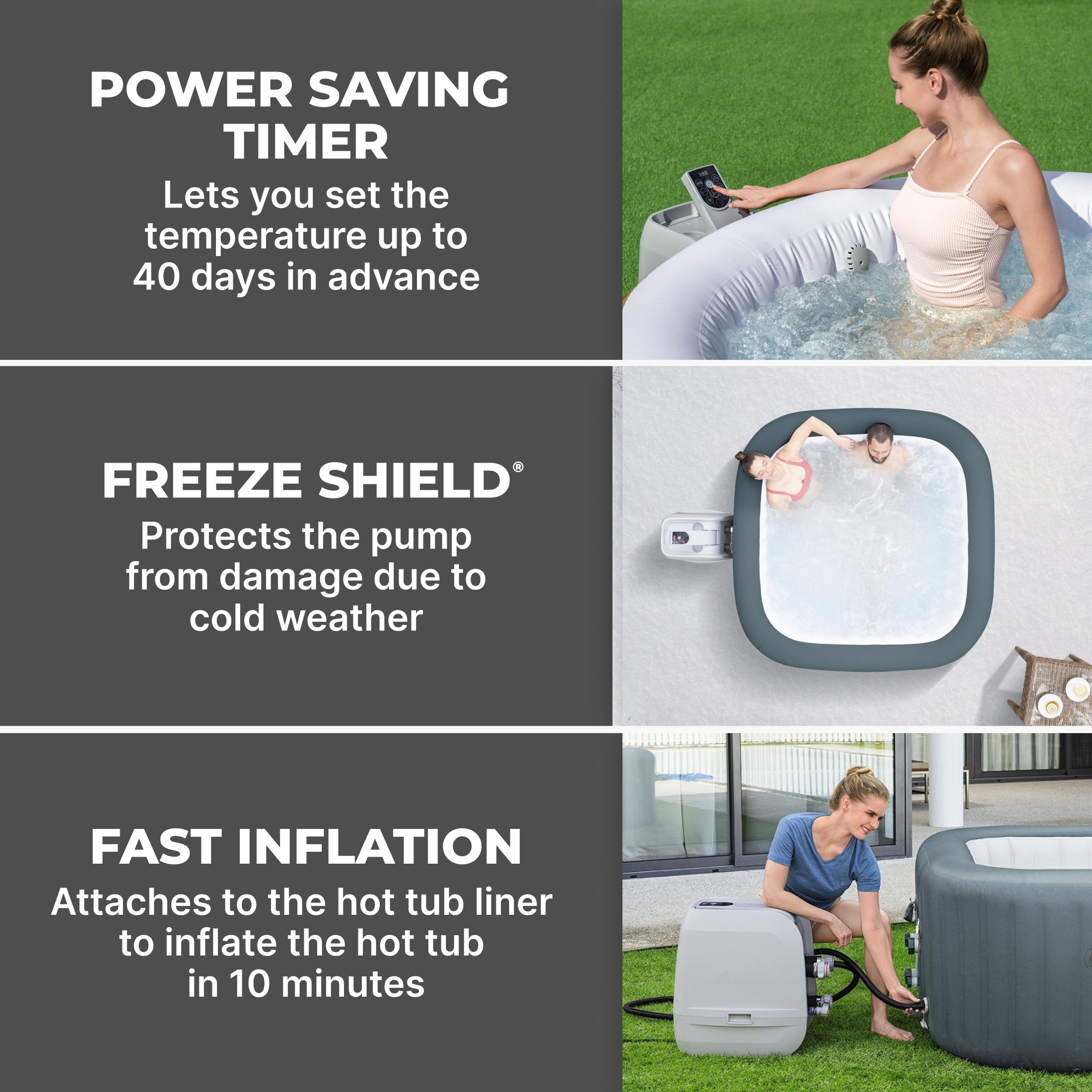 Bomba de calefacción inteligente para jacuzzi SaluSpa HydroJet Pro con control por aplicación
