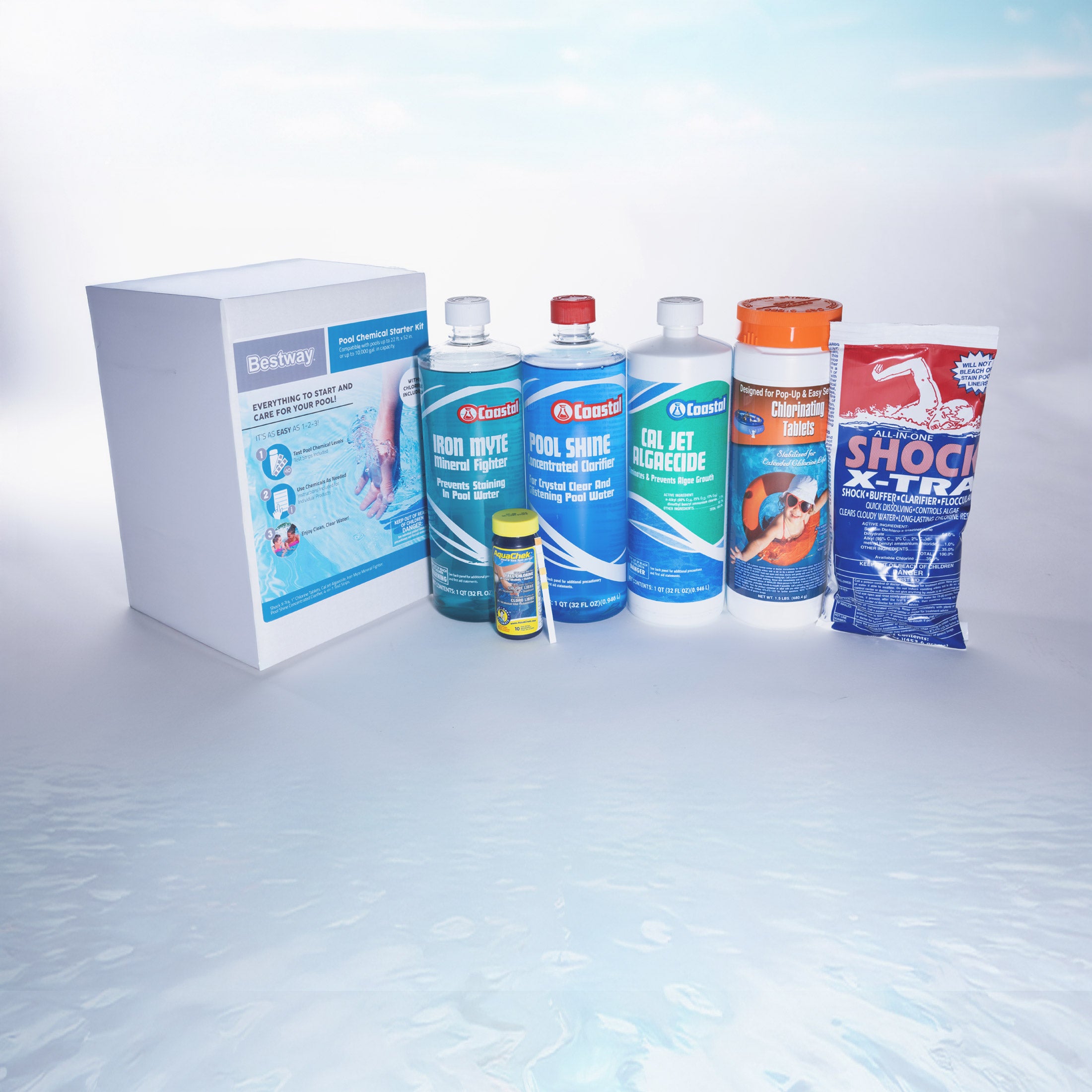 Bestway Pool Chemical Starter Kit with Chlorine