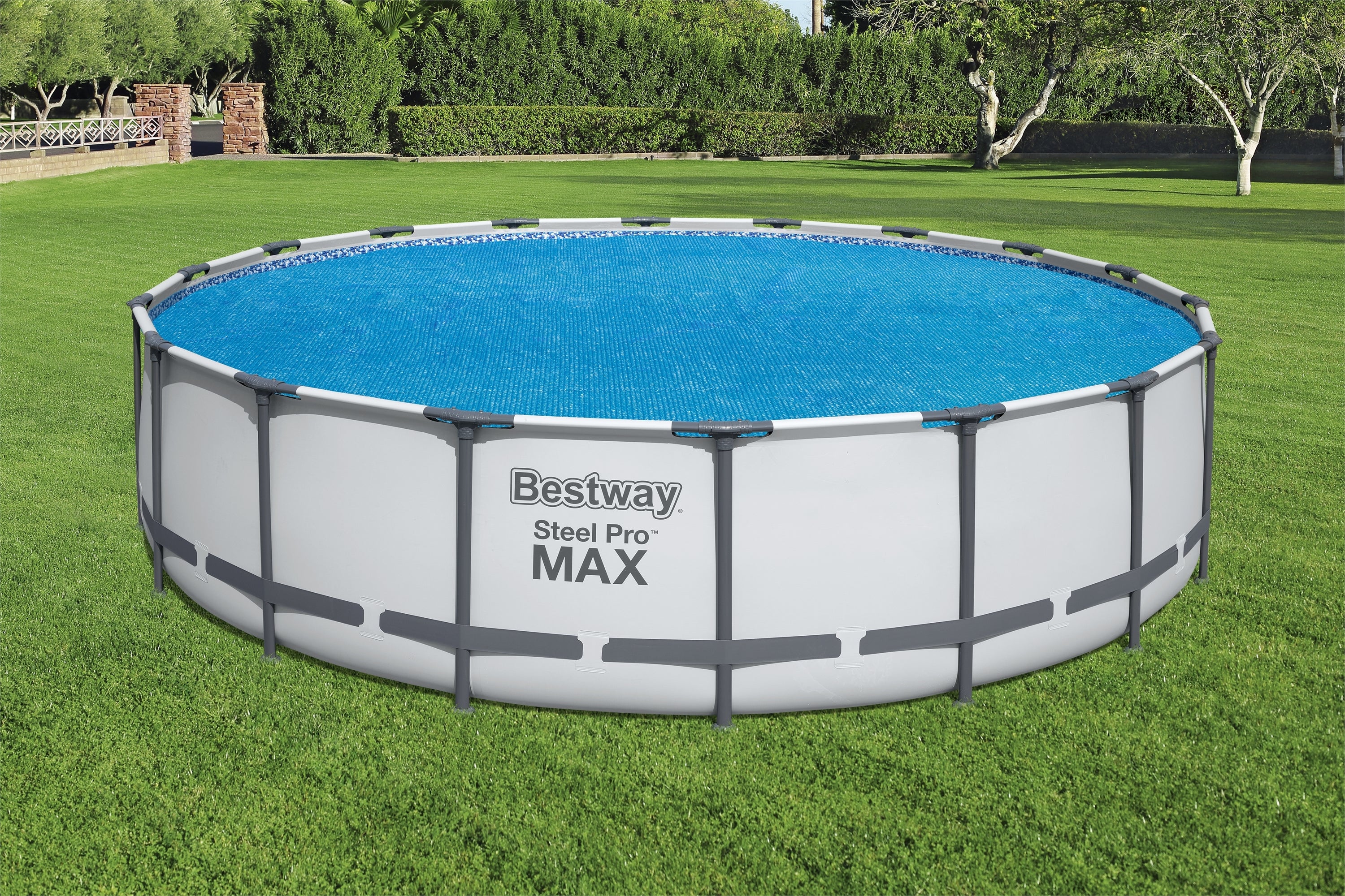 Couverture solaire ronde Bestway pour piscines hors sol de 18 pieds