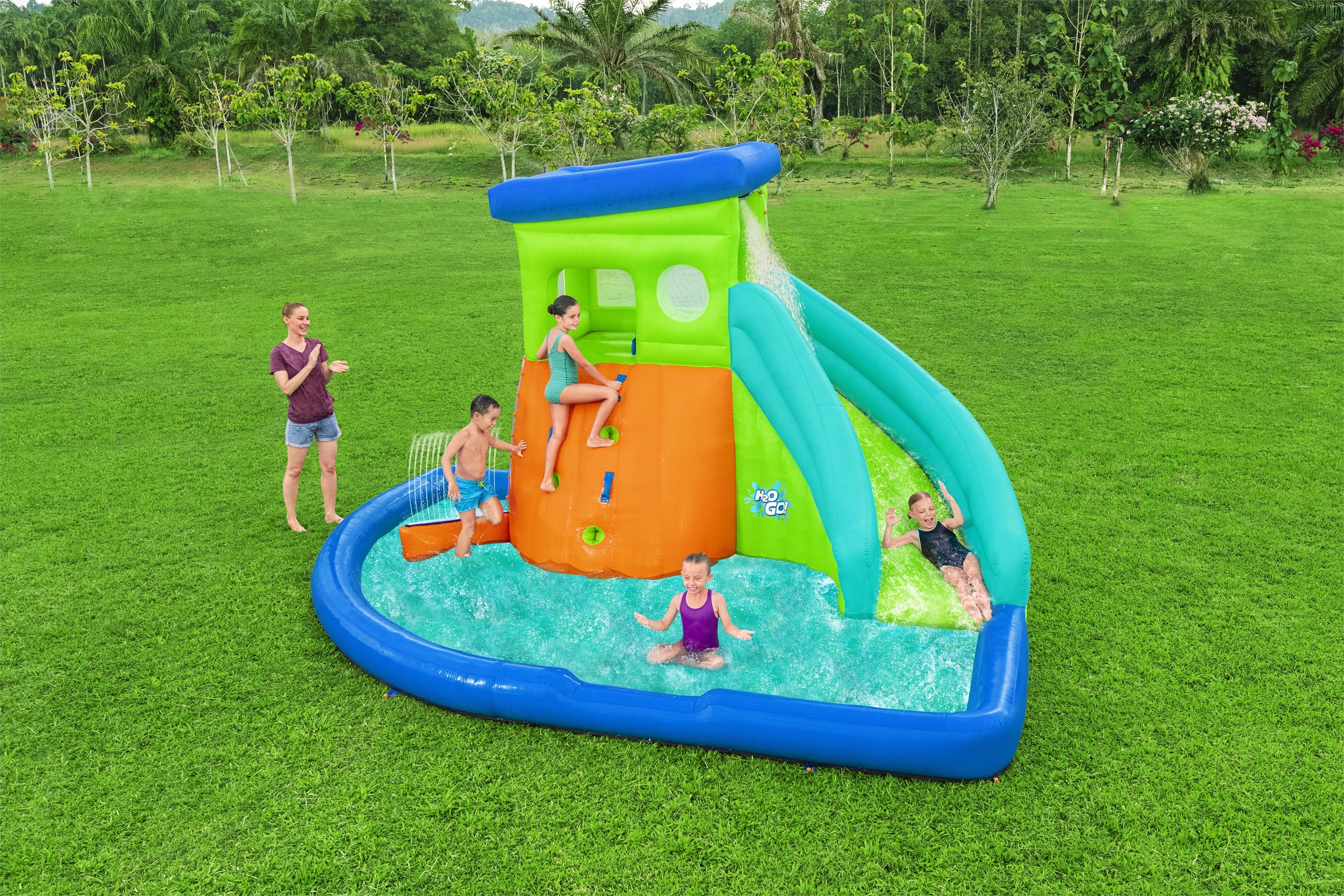 H2OGO! HydroHangout Kids Inflatable Water Park 8'5"