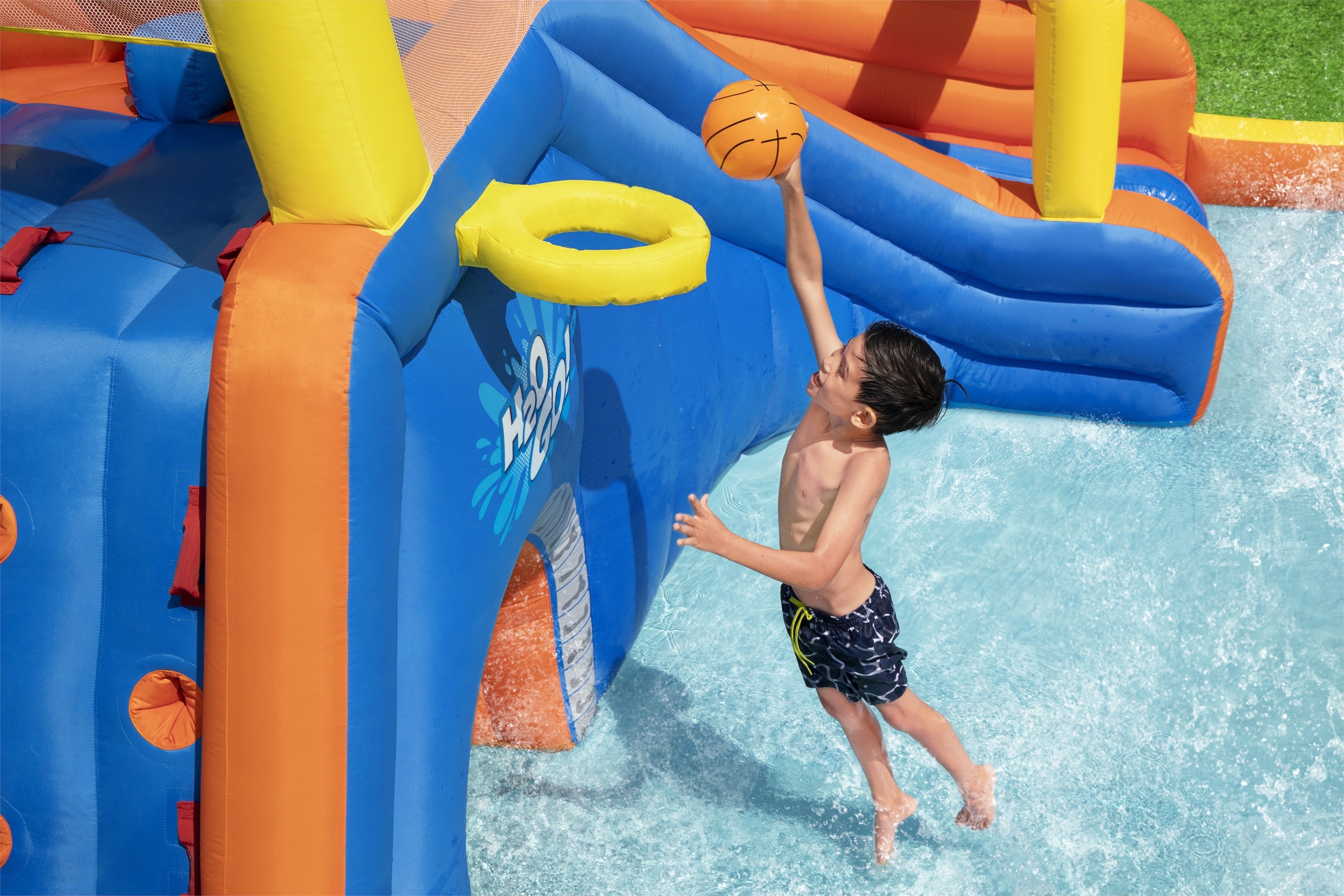 H2OGO! Super Speedway Kids Inflatable Water Park 8’8”