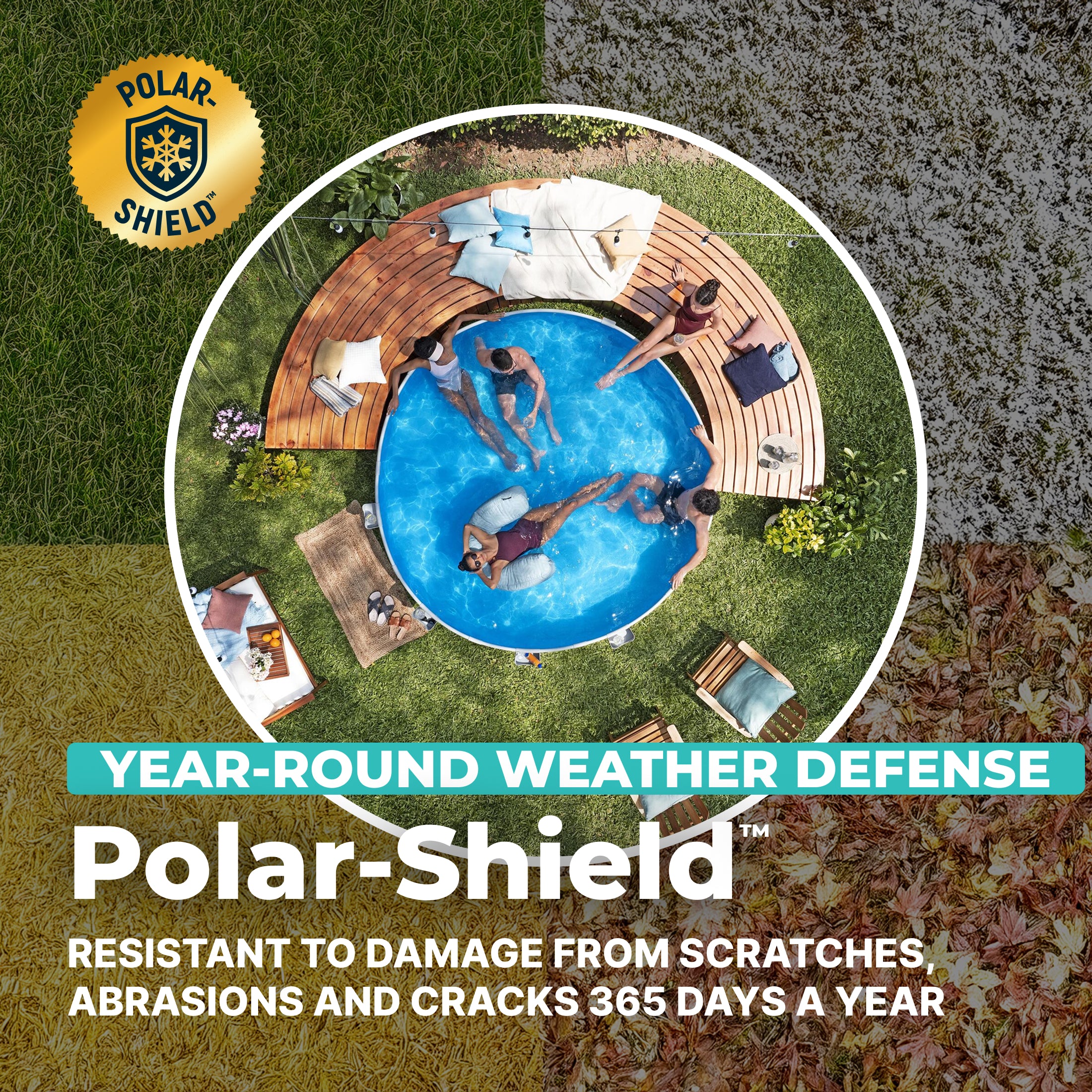 Bestway TANX 10' x 24" Round Above Ground Stock Tank Pool, All-in-One Set