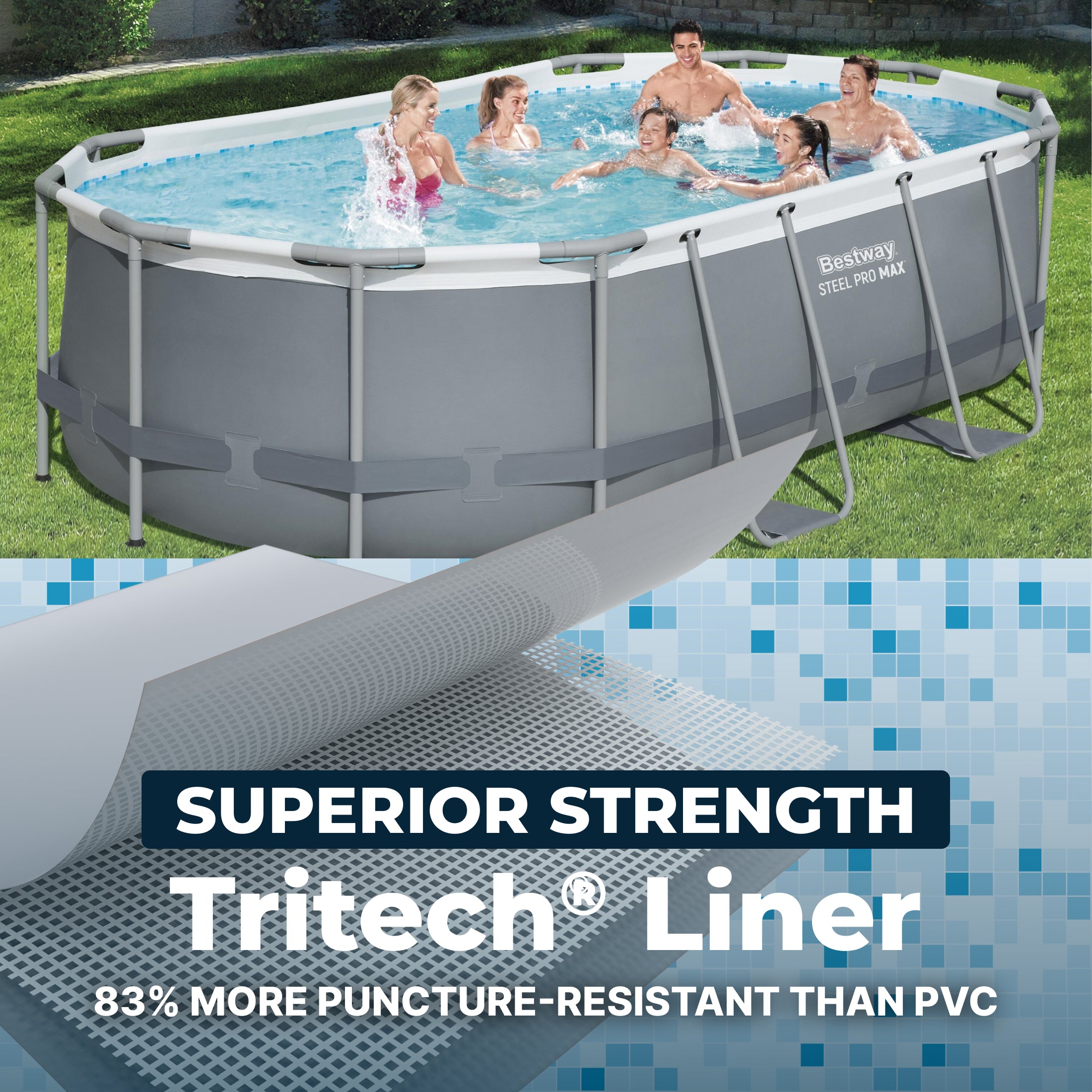 Bestway Steel Pro MAX Above Ground Pool Set 14' x 8'2" x 39.5"