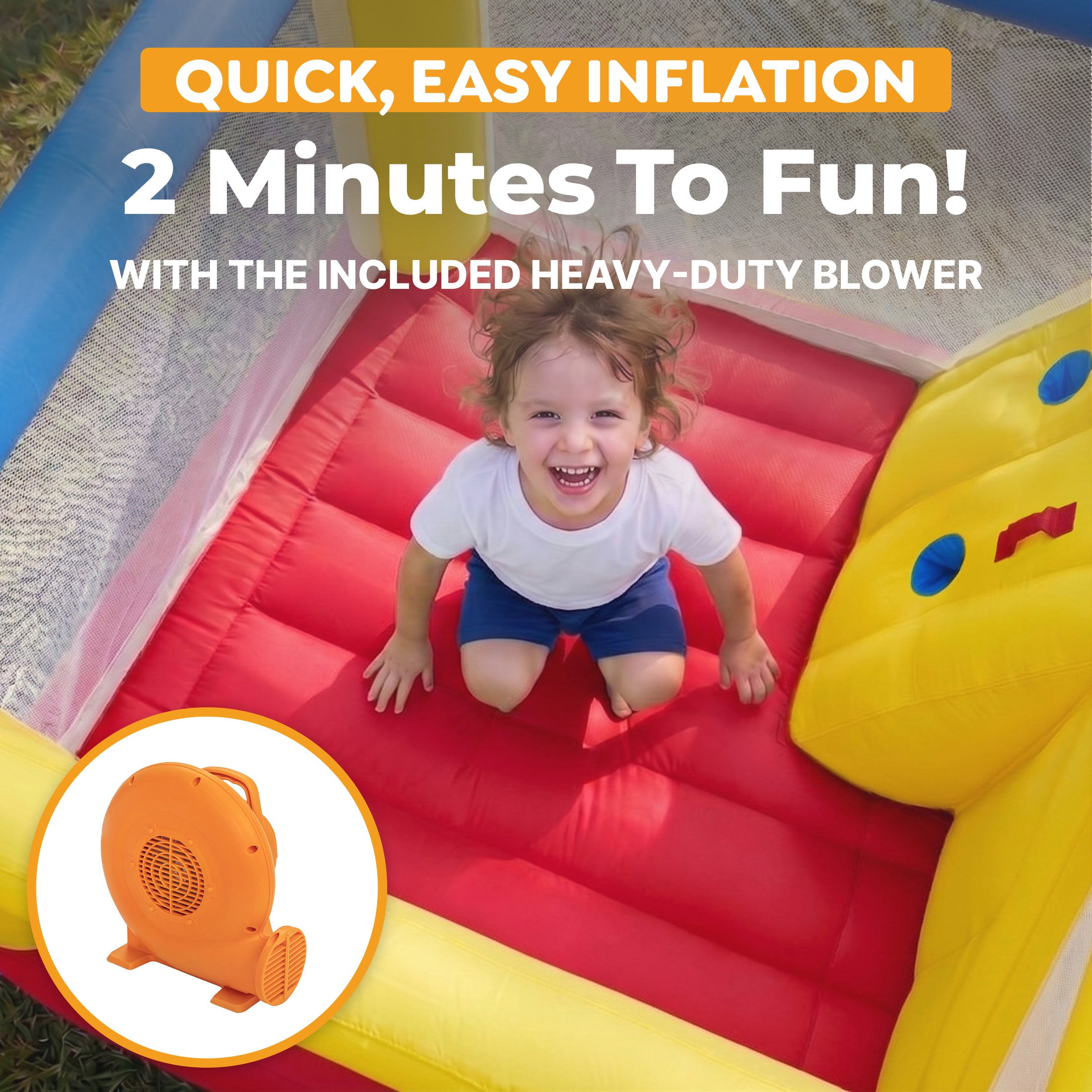 H2OGO! Slidetastic Kids Inflatable Mega Bounce Park