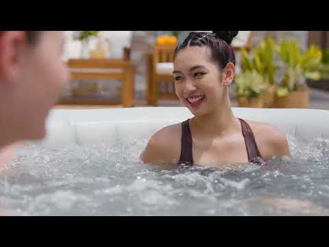 Cargar vídeo: Bañera de hidromasaje inflable SaluSpa Hot Springs Energy-Efficient AirJet para 2-4 personas