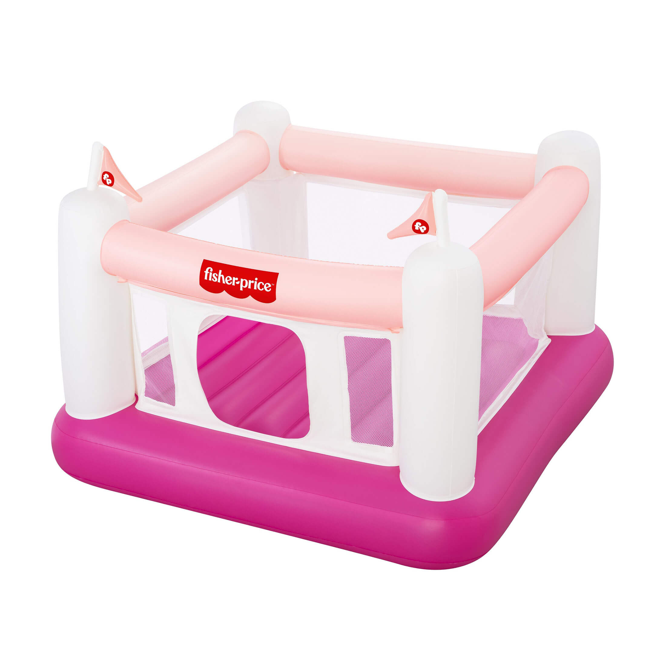 Fisher-Price Bouncesational Bounce House with Built-in Pump, Pink