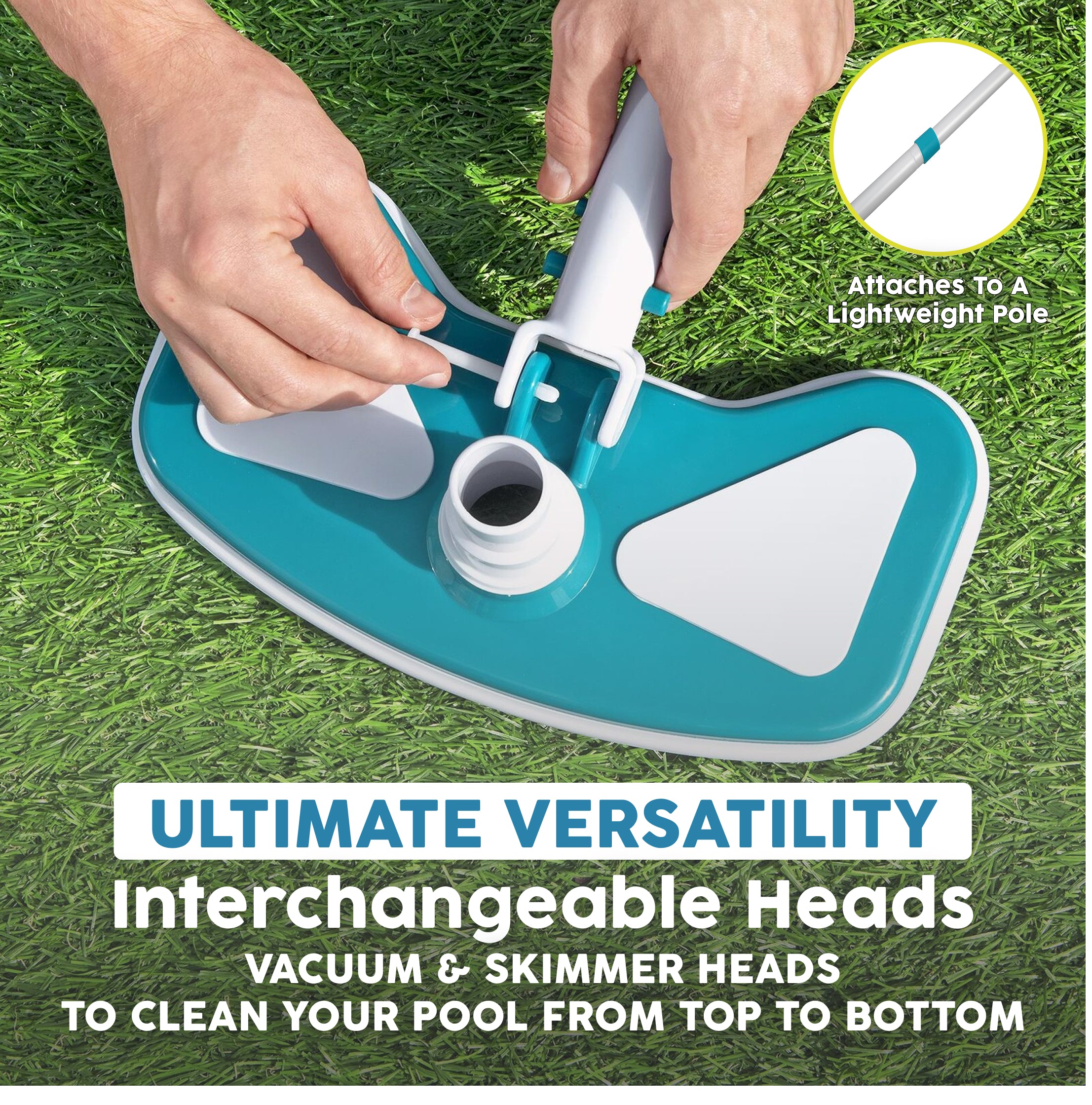 Kit de mantenimiento de piscinas Bestway AquaClean con aspiradora y skimmer