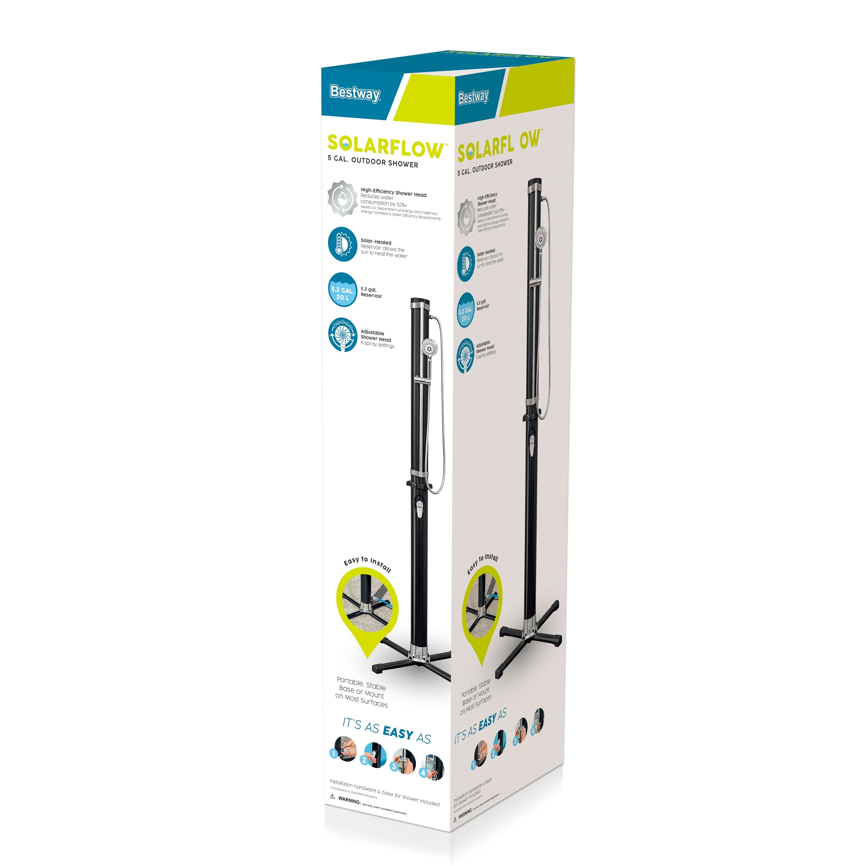 Bestway SolarFlow 5.2 Gal. Outdoor Shower