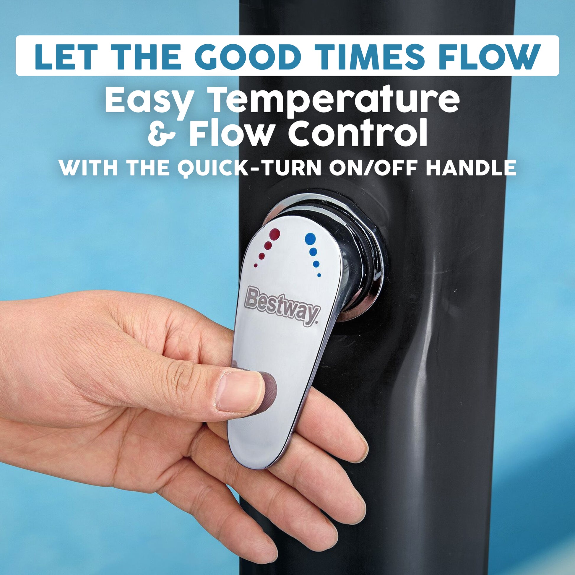 automatic fisher hooked inc Ducha exterior Bestway SolarFlow de 5.2 galones – Bestway®
