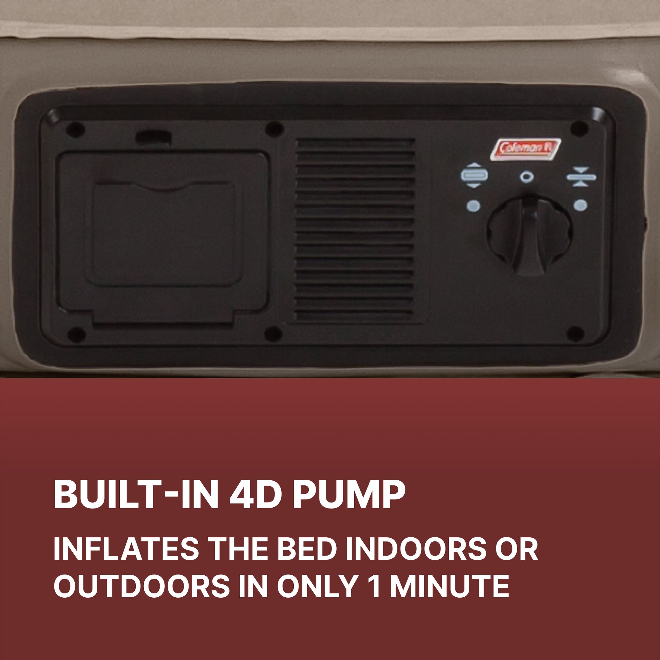 Matelas gonflable Coleman QuickBed Elite Extra-Haut pour lit simple avec pompe 4D intégrée